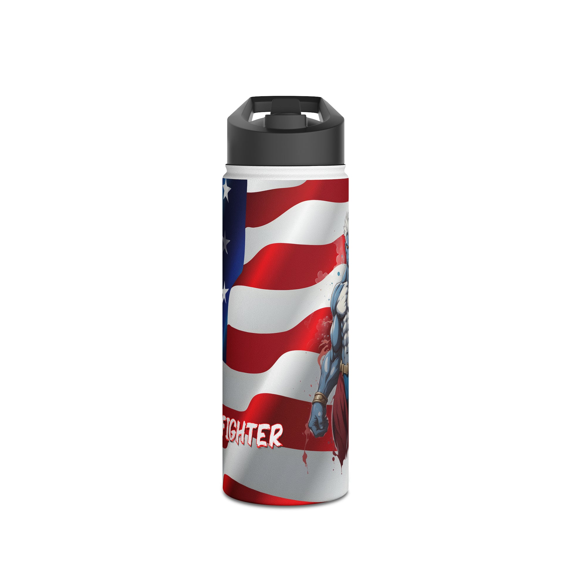 Kǎtōng Piàn - Prized Fighter Collection - America - 002 - Stainless Steel Water Bottle, Standard Lid - Verdine Daniels