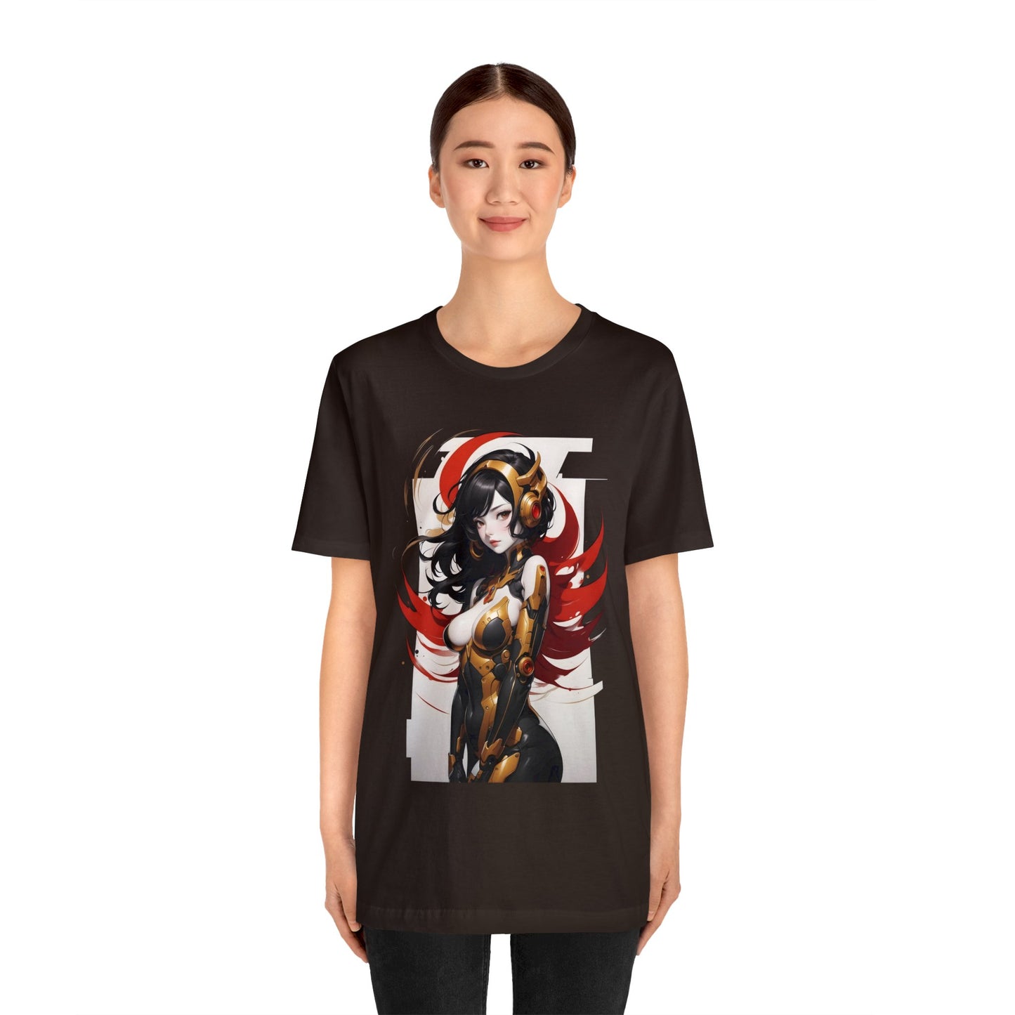 Kǎtōng Piàn - Mecha Girl Collection - Valentina - Unisex Jersey Short Sleeve Tee Printify