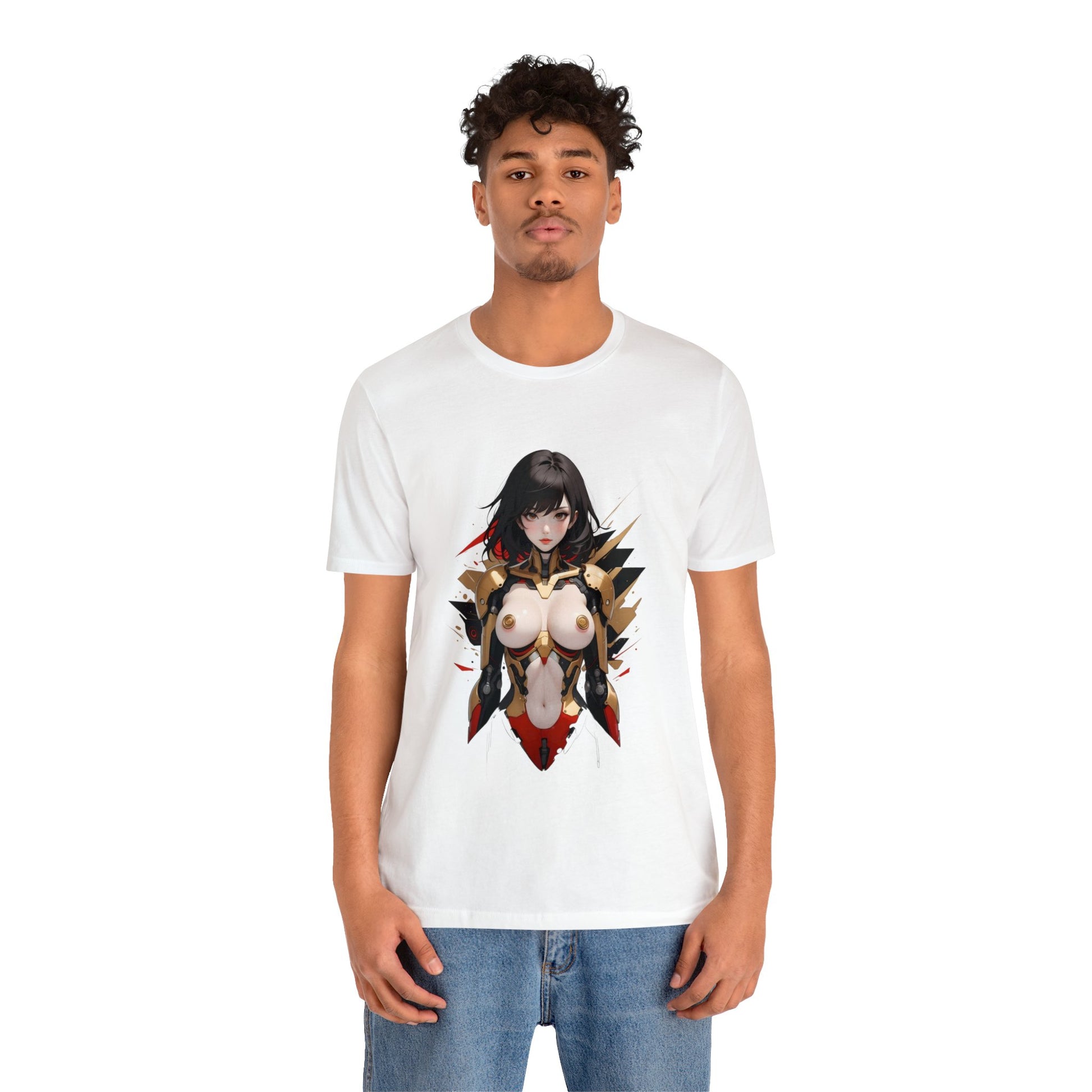 Kǎtōng Piàn - Mecha Girl Collection - Anna - Unisex Jersey Short Sleeve Tee Printify