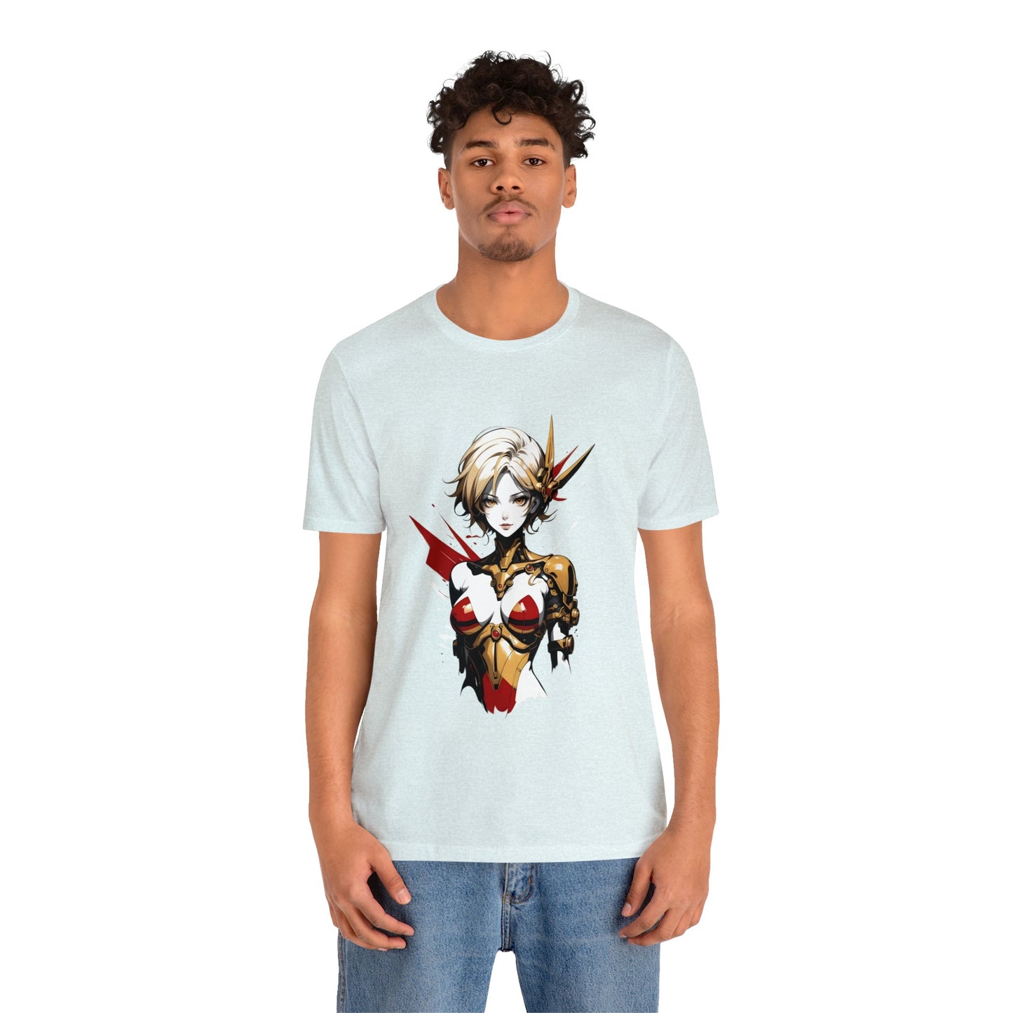 Kǎtōng Piàn - Mecha Girl Collection - Scarlett - Unisex Jersey Short Sleeve Tee Printify