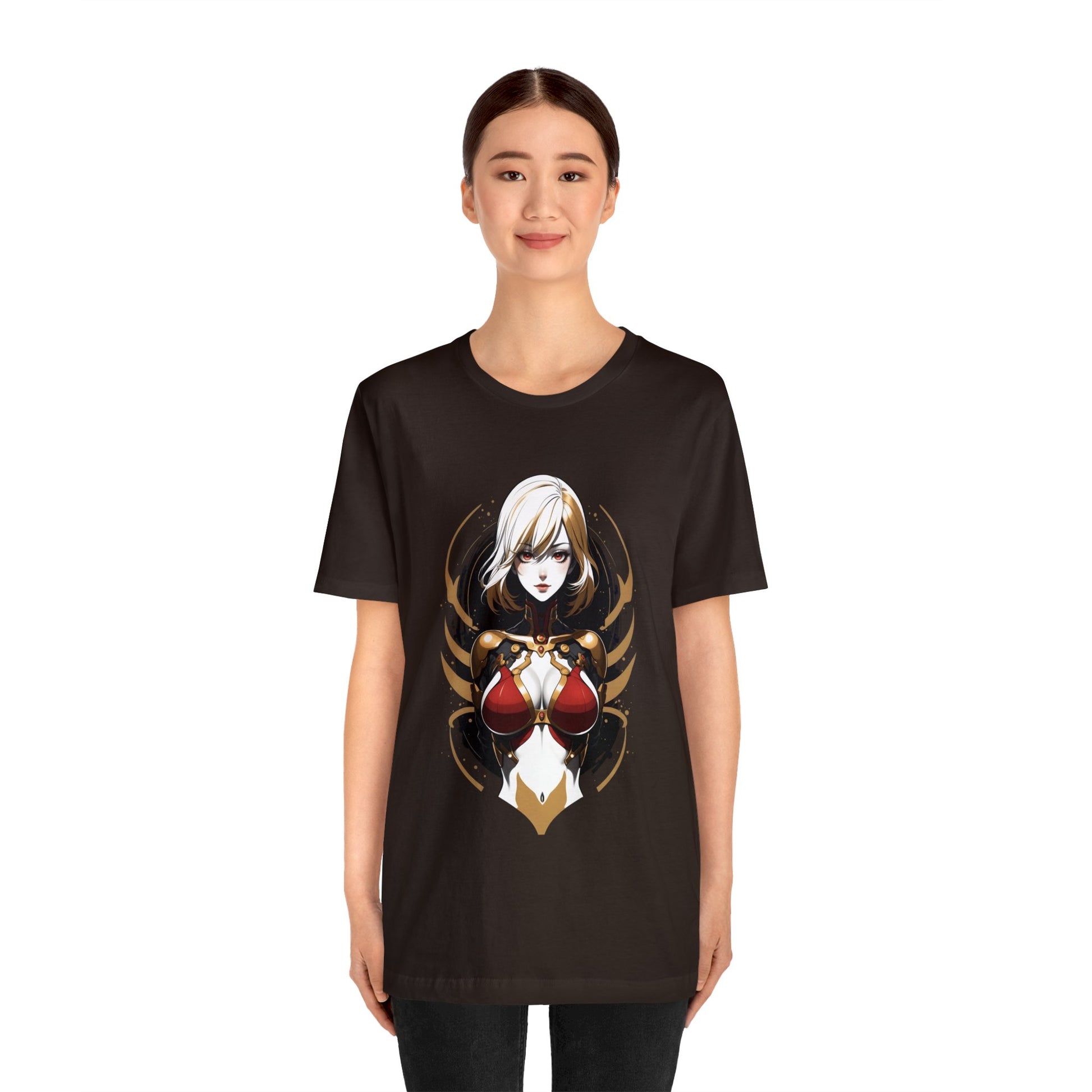 Kǎtōng Piàn - Mecha Girl Collection - Chloé - Unisex Jersey Short Sleeve Tee Printify