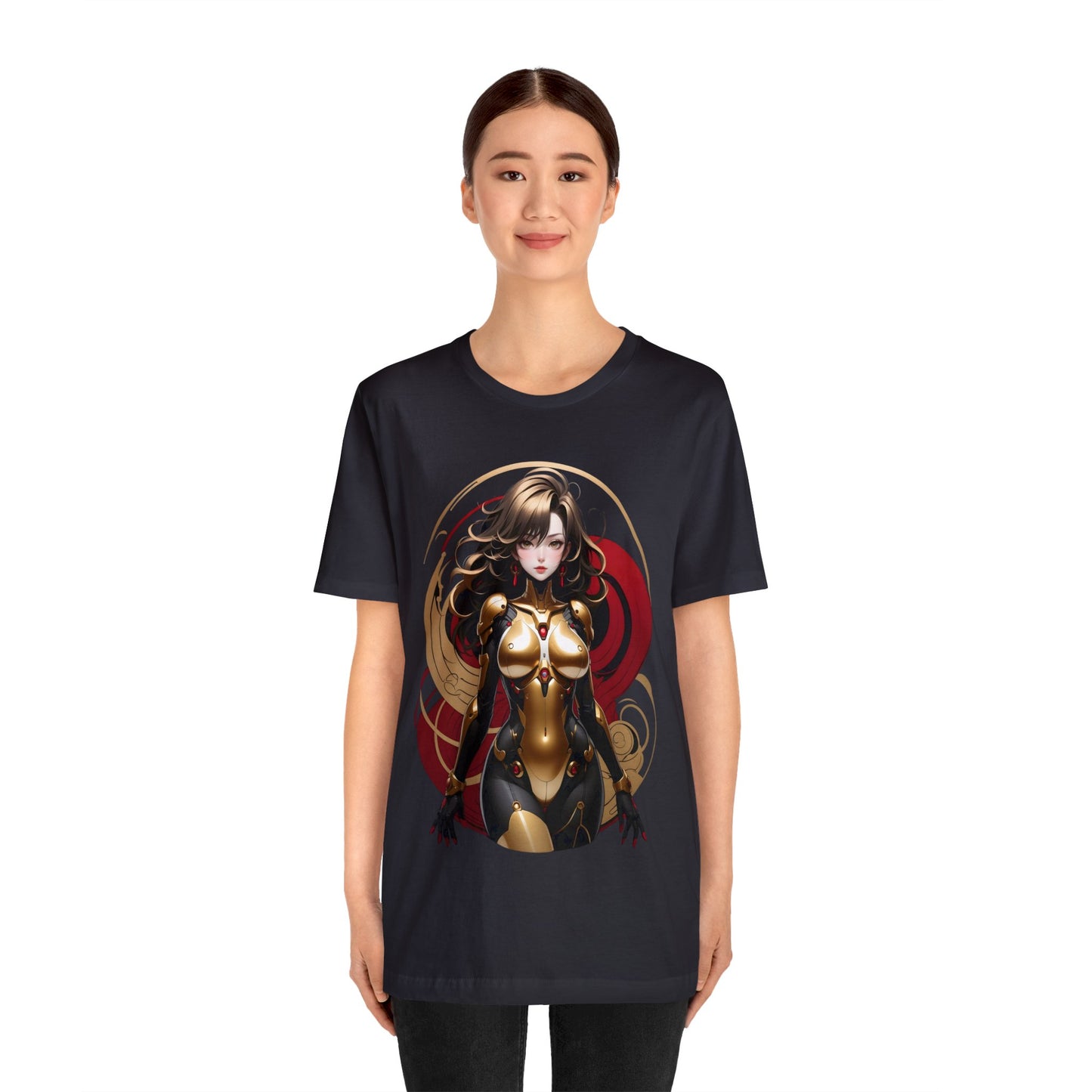 Kǎtōng Piàn - Mecha Girl Collection - Ava - Unisex Jersey Short Sleeve Tee Printify