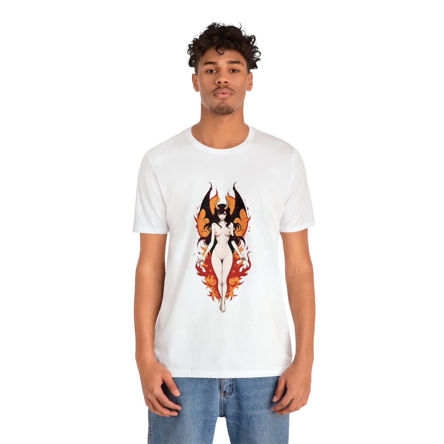 Kǎtōng Piàn - Devil Woman Collection - Akuji - Unisex Jersey Short Sleeve Tee Printify