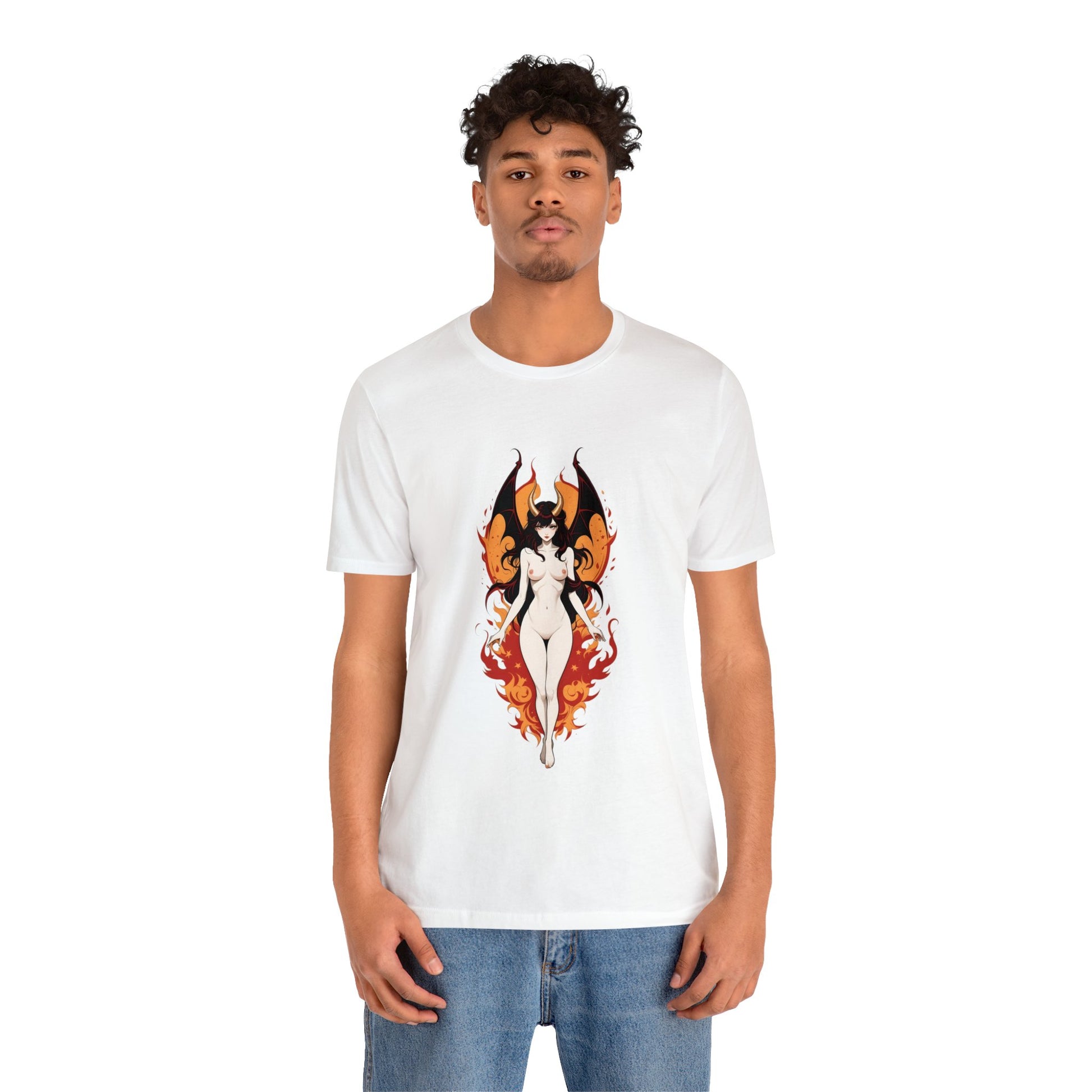 Kǎtōng Piàn - Devil Woman Collection - Akuji - Unisex Jersey Short Sleeve Tee Printify