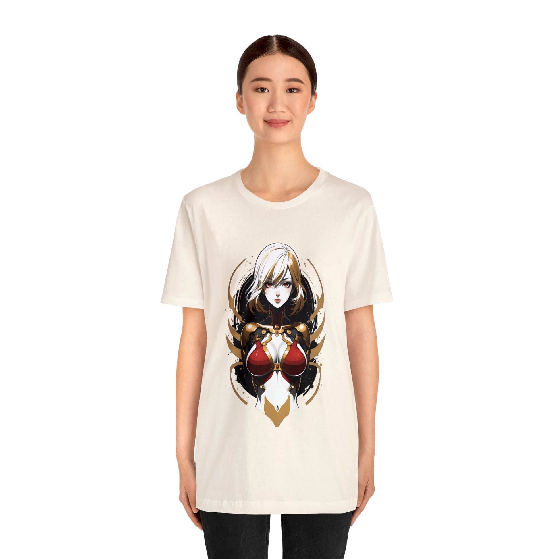 Kǎtōng Piàn - Mecha Girl Collection - Chloé - Unisex Jersey Short Sleeve Tee Printify