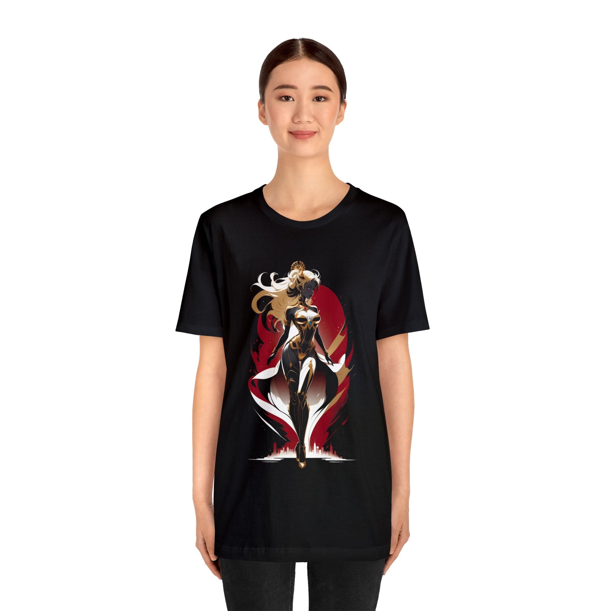 Kǎtōng Piàn - Mecha Girl Collection - Lucy - Unisex Jersey Short Sleeve Tee Printify