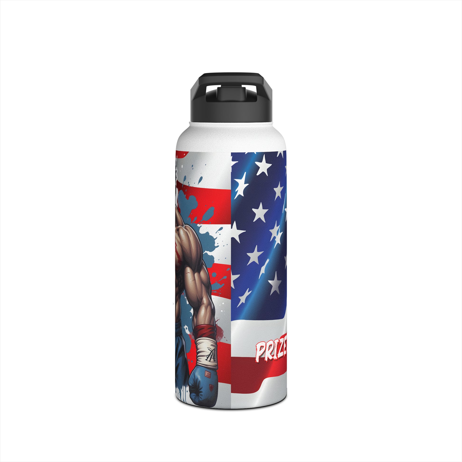 Kǎtōng Piàn - Prized Fighter Collection - America - 007 - Stainless Steel Water Bottle, Standard Lid - Verdine Daniels