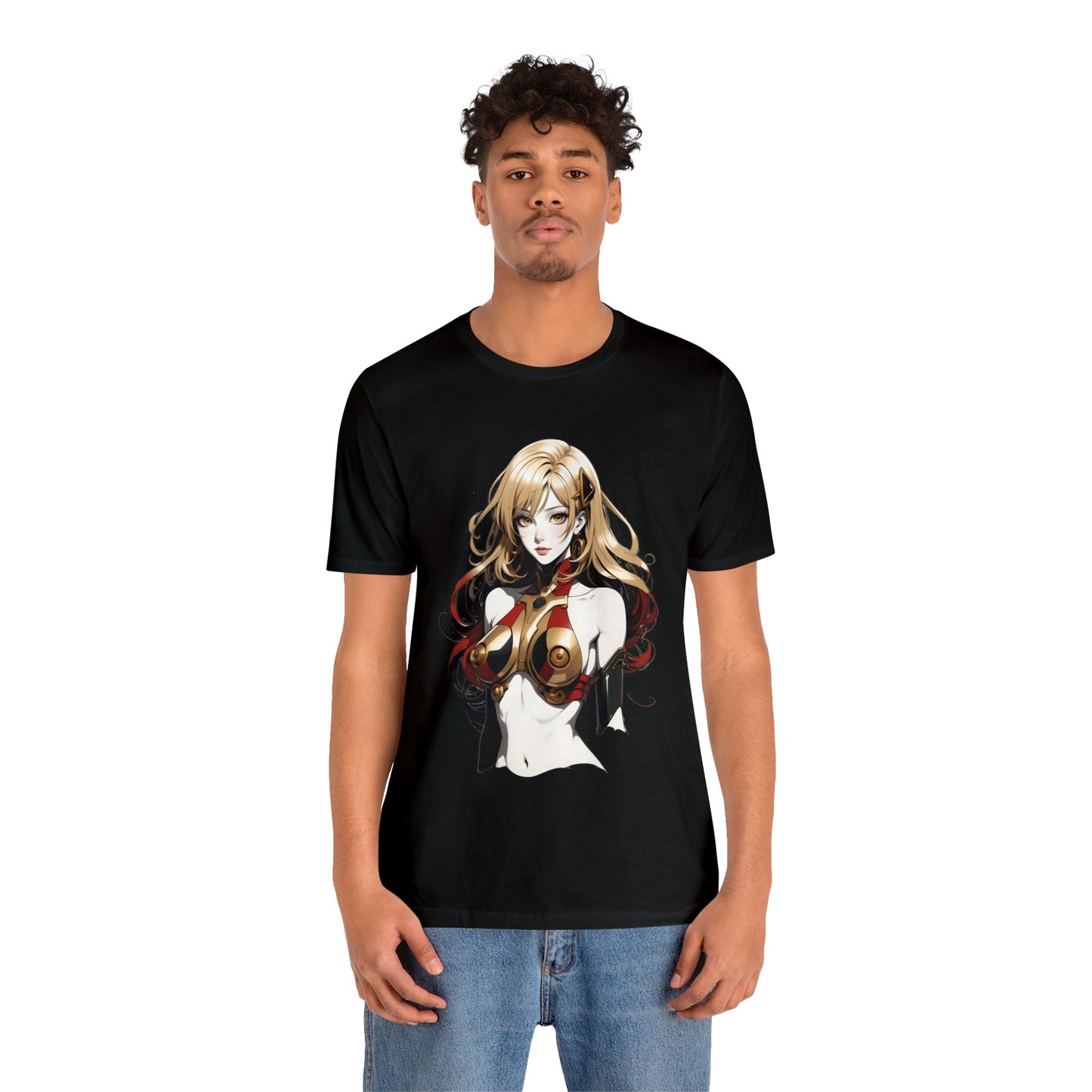 Kǎtōng Piàn - Mecha Girl Collection - Evelyn - Unisex Jersey Short Sleeve Tee Printify