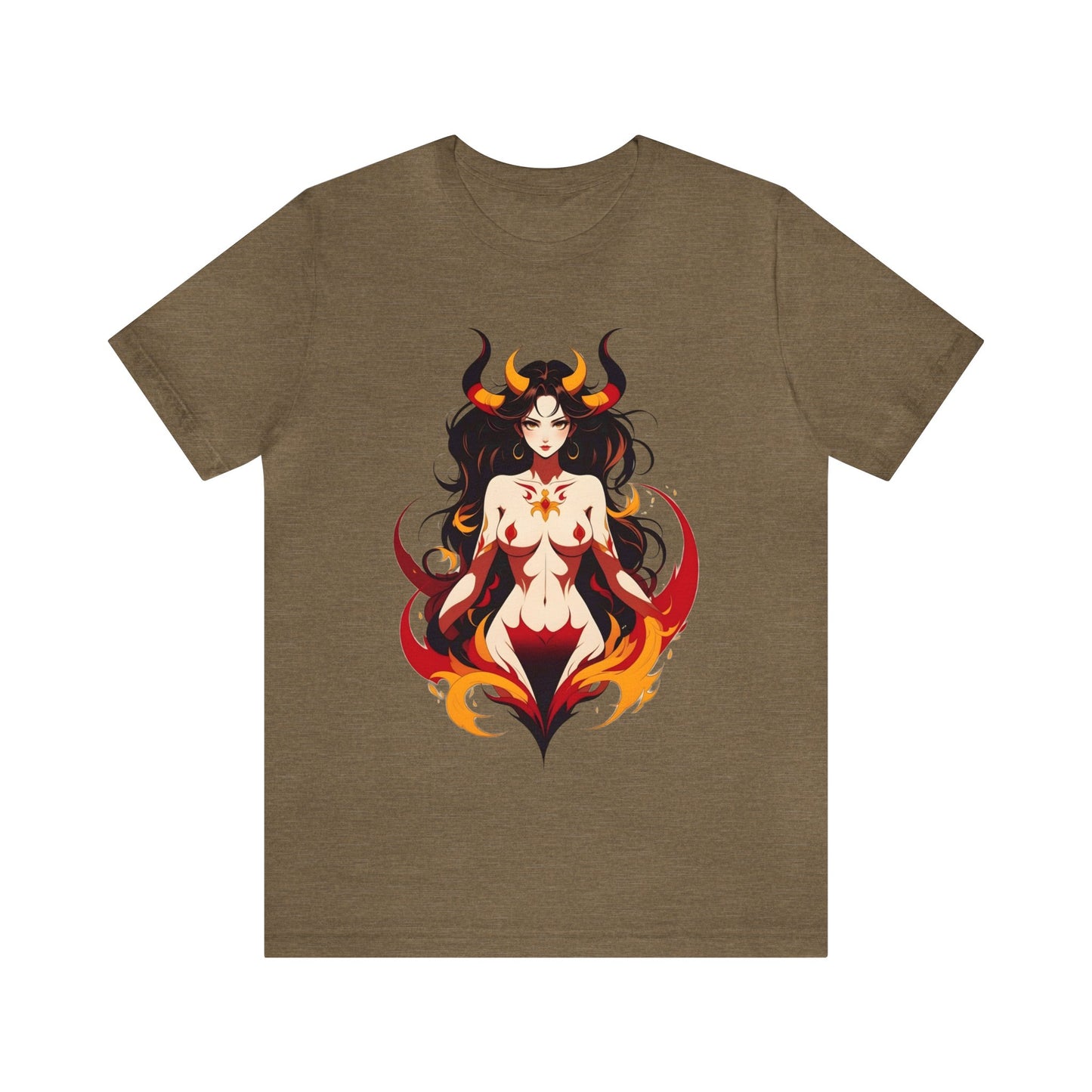 Kǎtōng Piàn - Devil Woman Collection - Ember - Unisex Jersey Short Sleeve Tee Printify