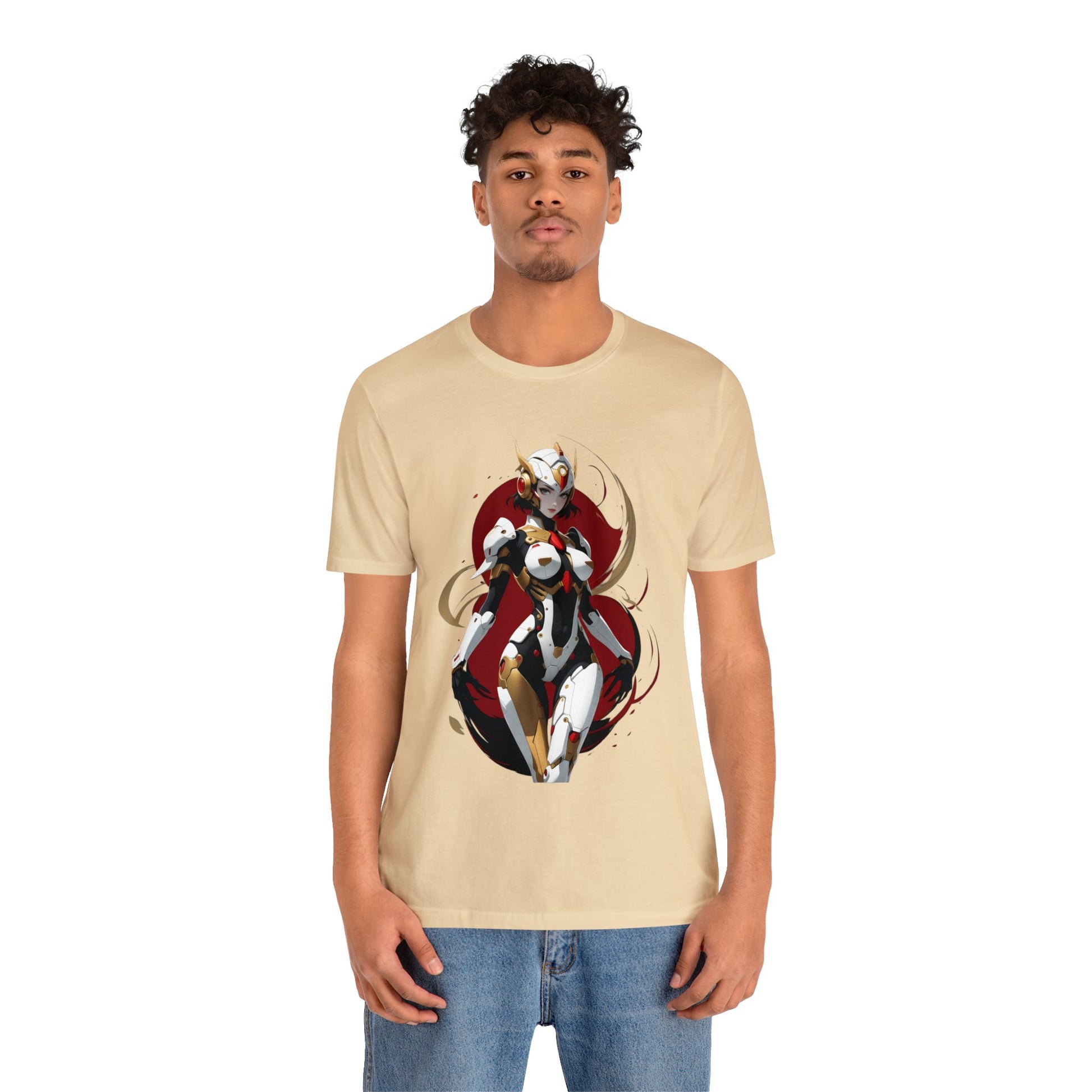 Kǎtōng Piàn - Mecha Girl Collection - Charlotte - Unisex Jersey Short Sleeve Tee Printify