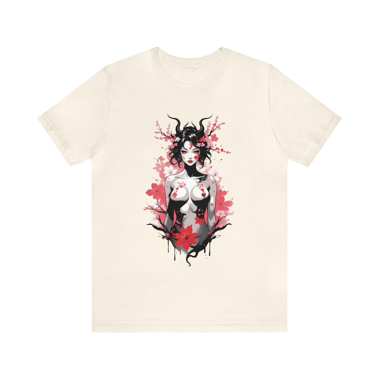 Kǎtōng Piàn - Oni Collection - Hannya - Unisex Jersey Short Sleeve Tee Printify
