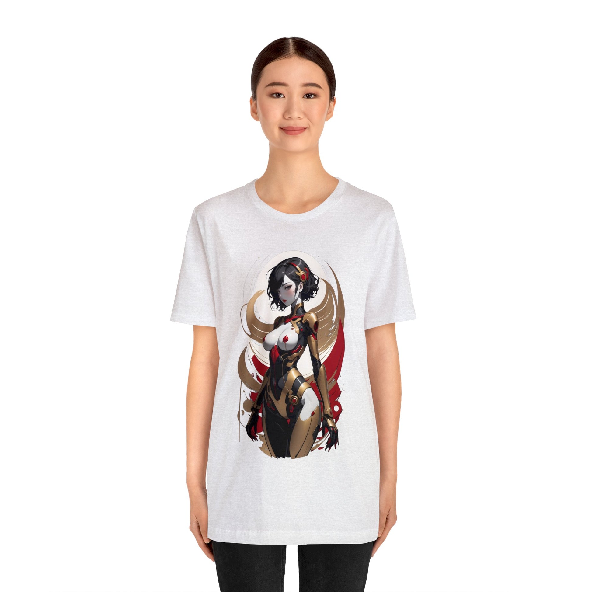 Kǎtōng Piàn - Mecha Girl Collection - Luna - Unisex Jersey Short Sleeve Tee Printify