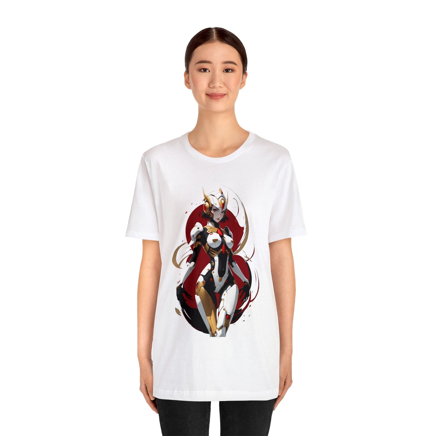 Kǎtōng Piàn - Mecha Girl Collection - Charlotte - Unisex Jersey Short Sleeve Tee Printify