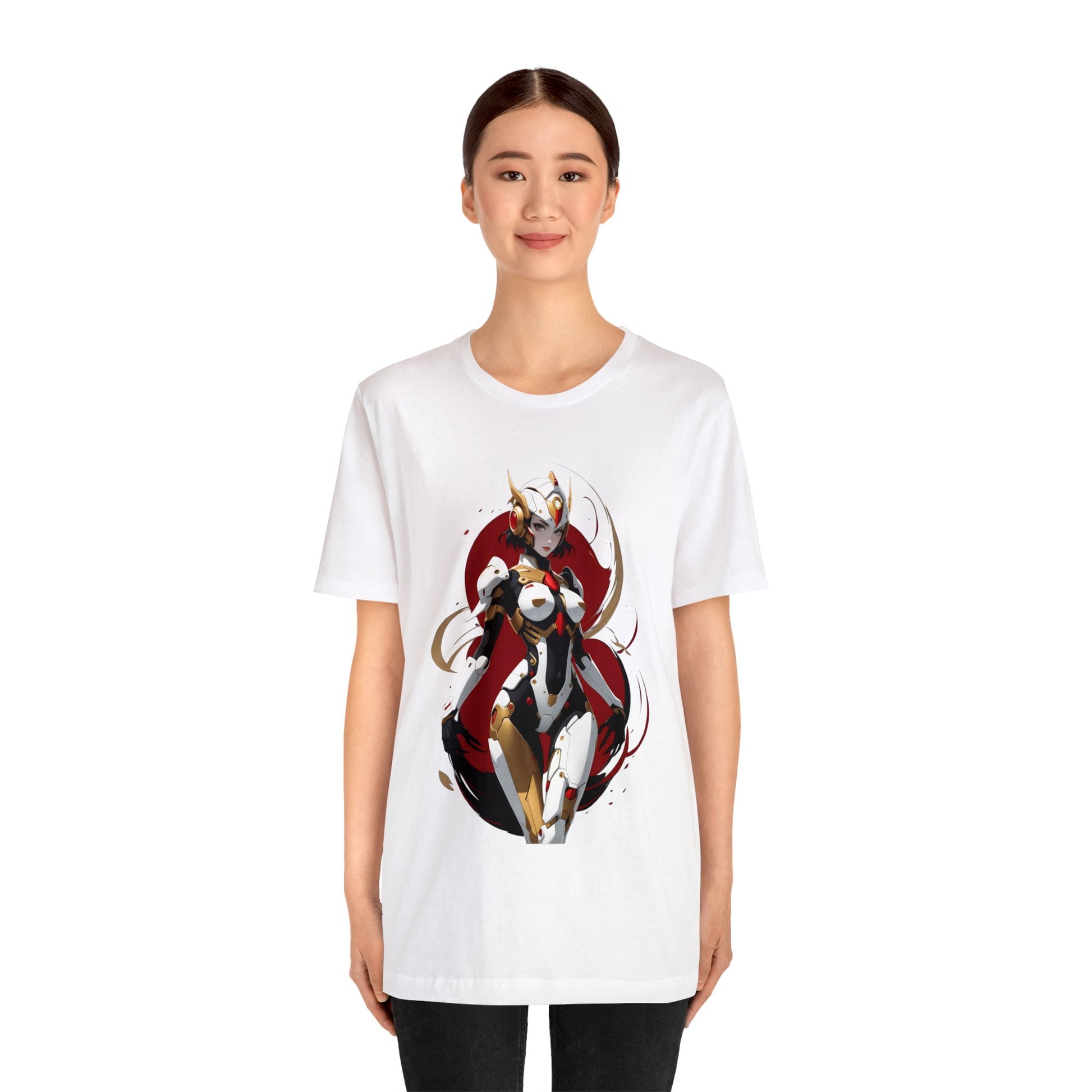 Kǎtōng Piàn - Mecha Girl Collection - Charlotte - Unisex Jersey Short Sleeve Tee Printify