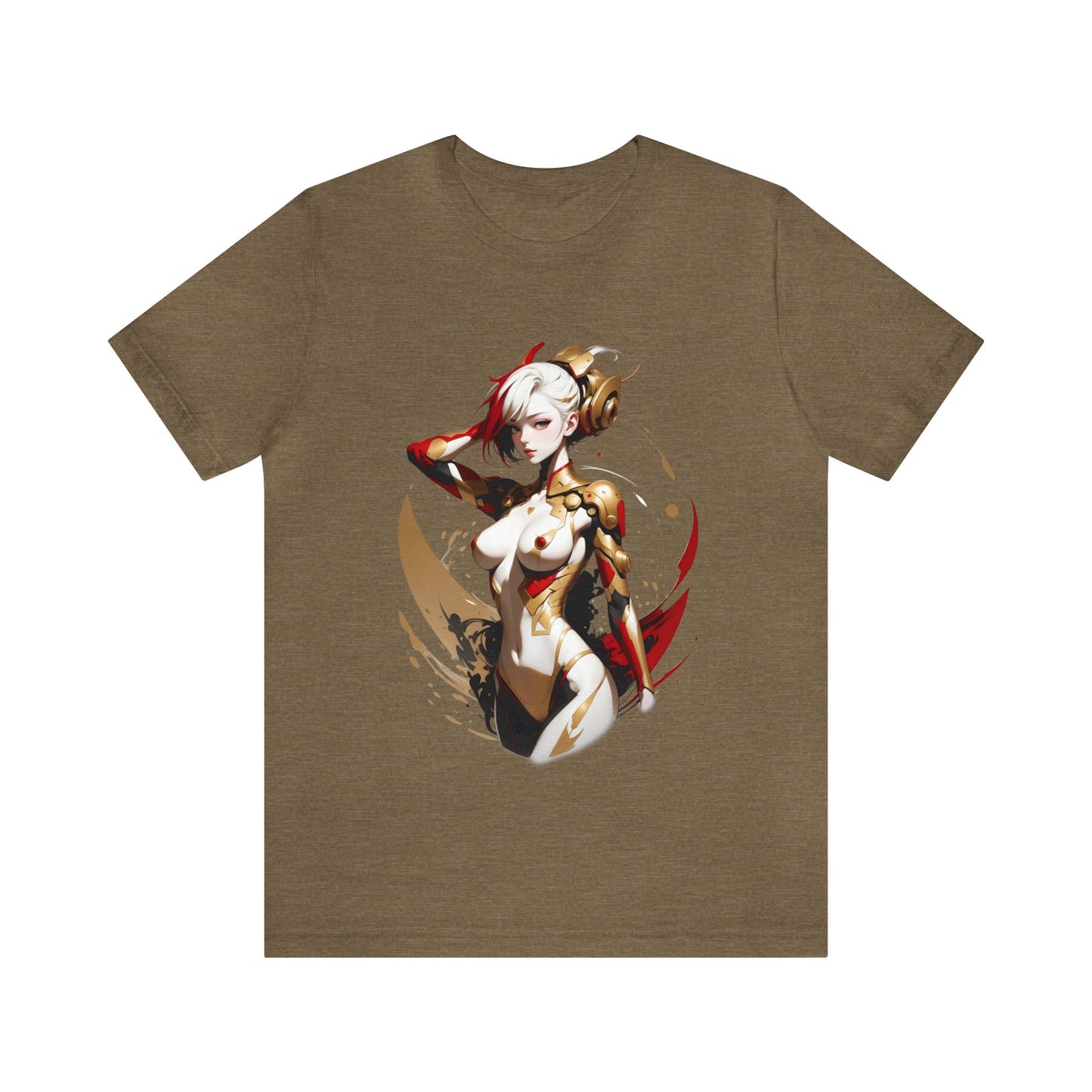 Kǎtōng Piàn - Mecha Girl Collection - Ruby - Unisex Jersey Short Sleeve Tee Printify