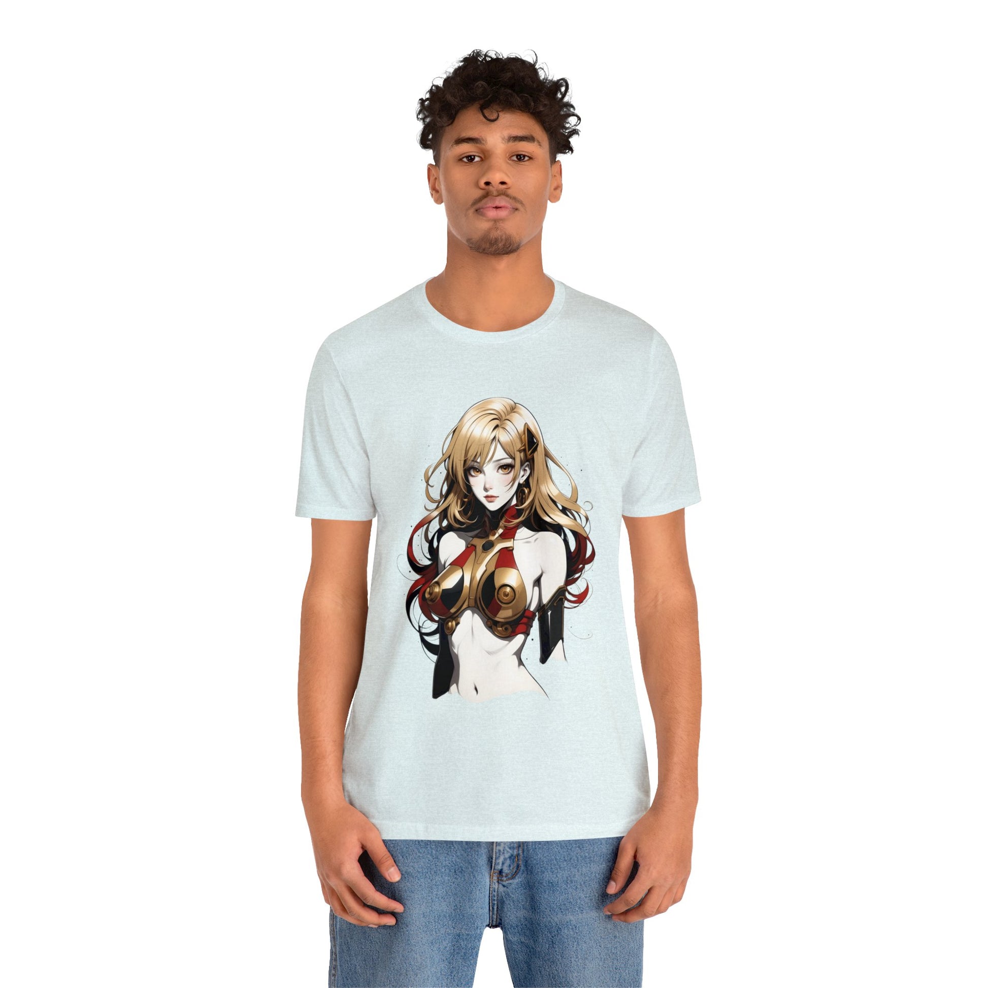 Kǎtōng Piàn - Mecha Girl Collection - Evelyn - Unisex Jersey Short Sleeve Tee Printify