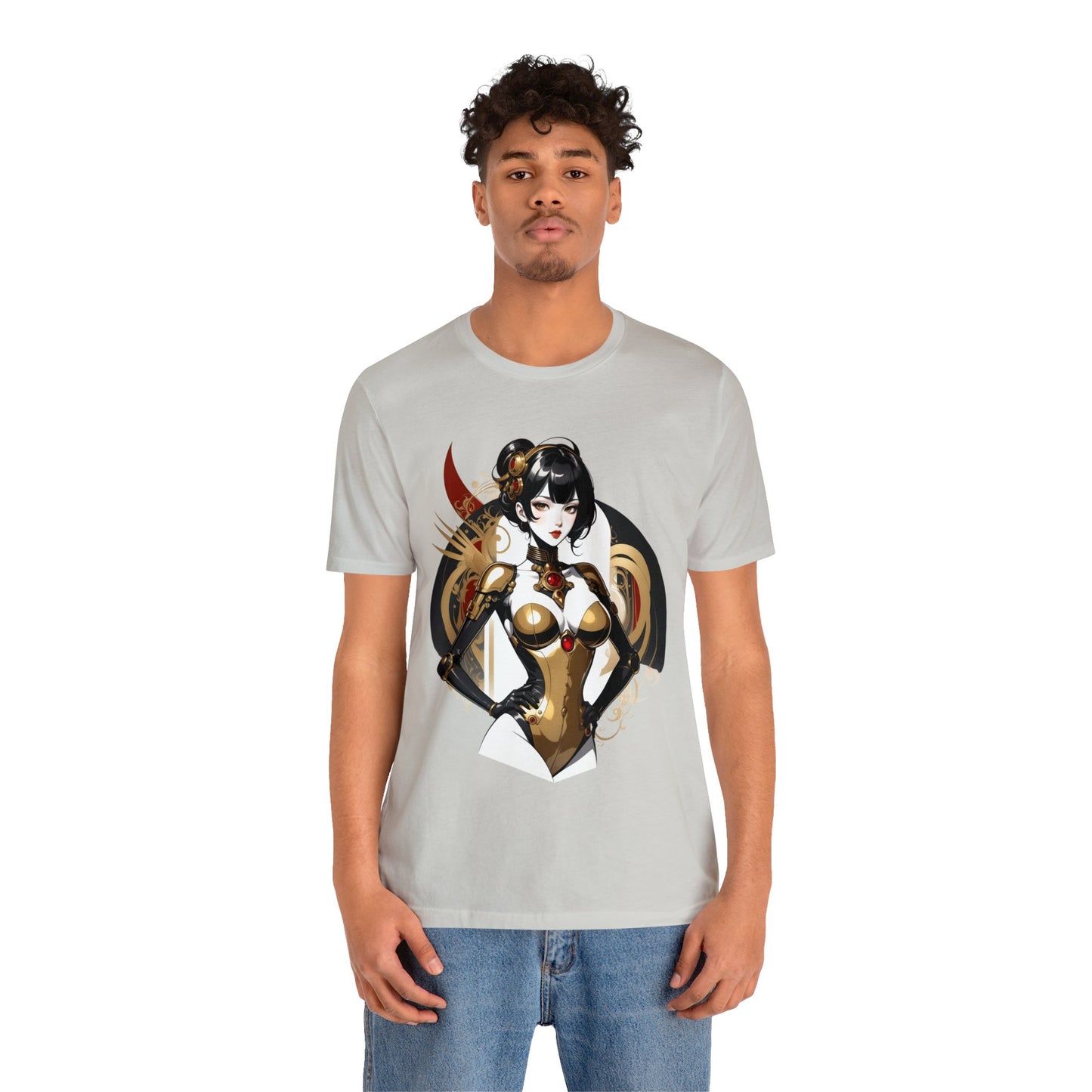Kǎtōng Piàn - Mecha Girl Collection - Olivia - Unisex Jersey Short Sleeve Tee Printify