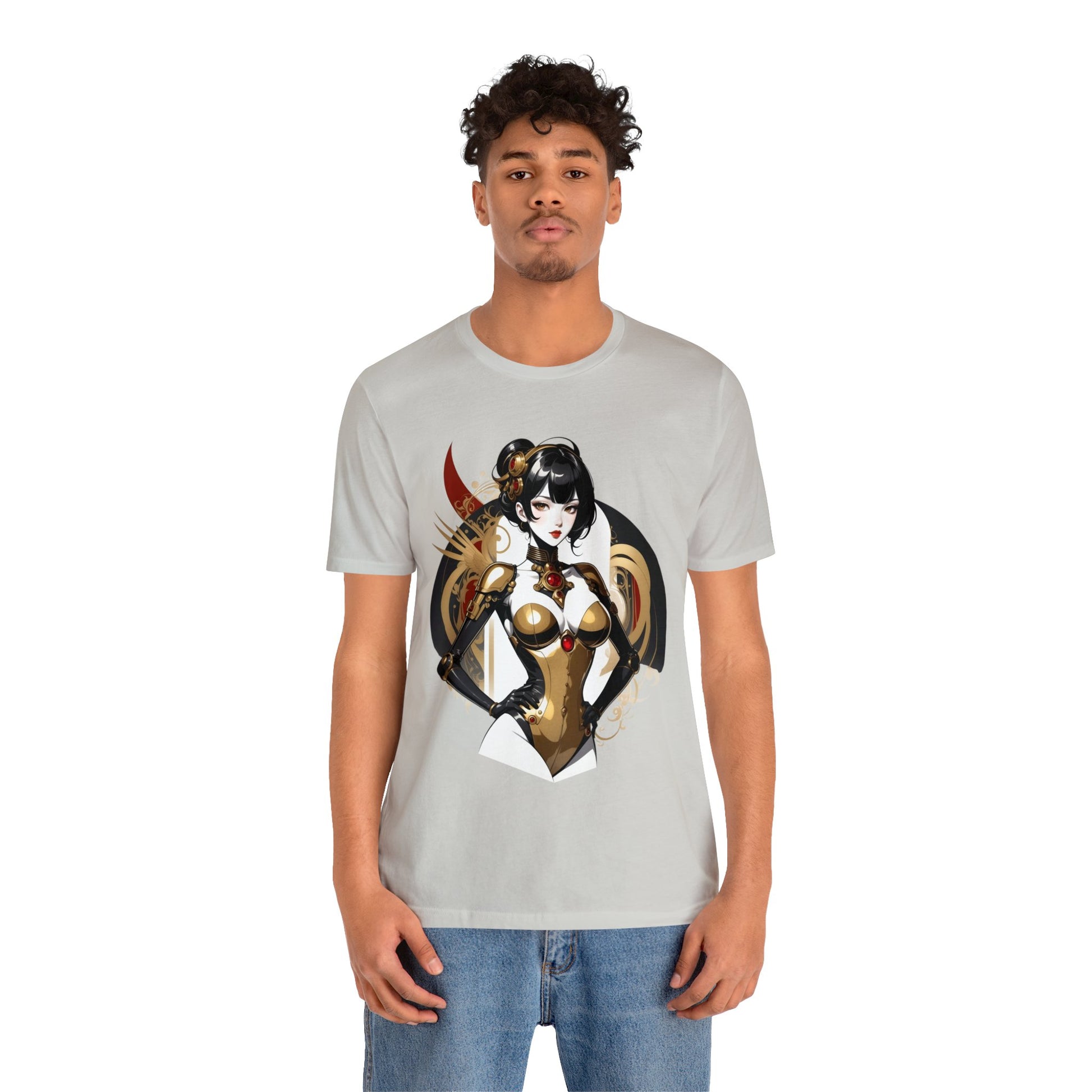 Kǎtōng Piàn - Mecha Girl Collection - Olivia - Unisex Jersey Short Sleeve Tee Printify