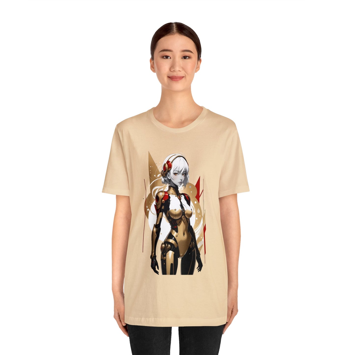 Kǎtōng Piàn - Mecha Girl Collection - Ella - Unisex Jersey Short Sleeve Tee Printify
