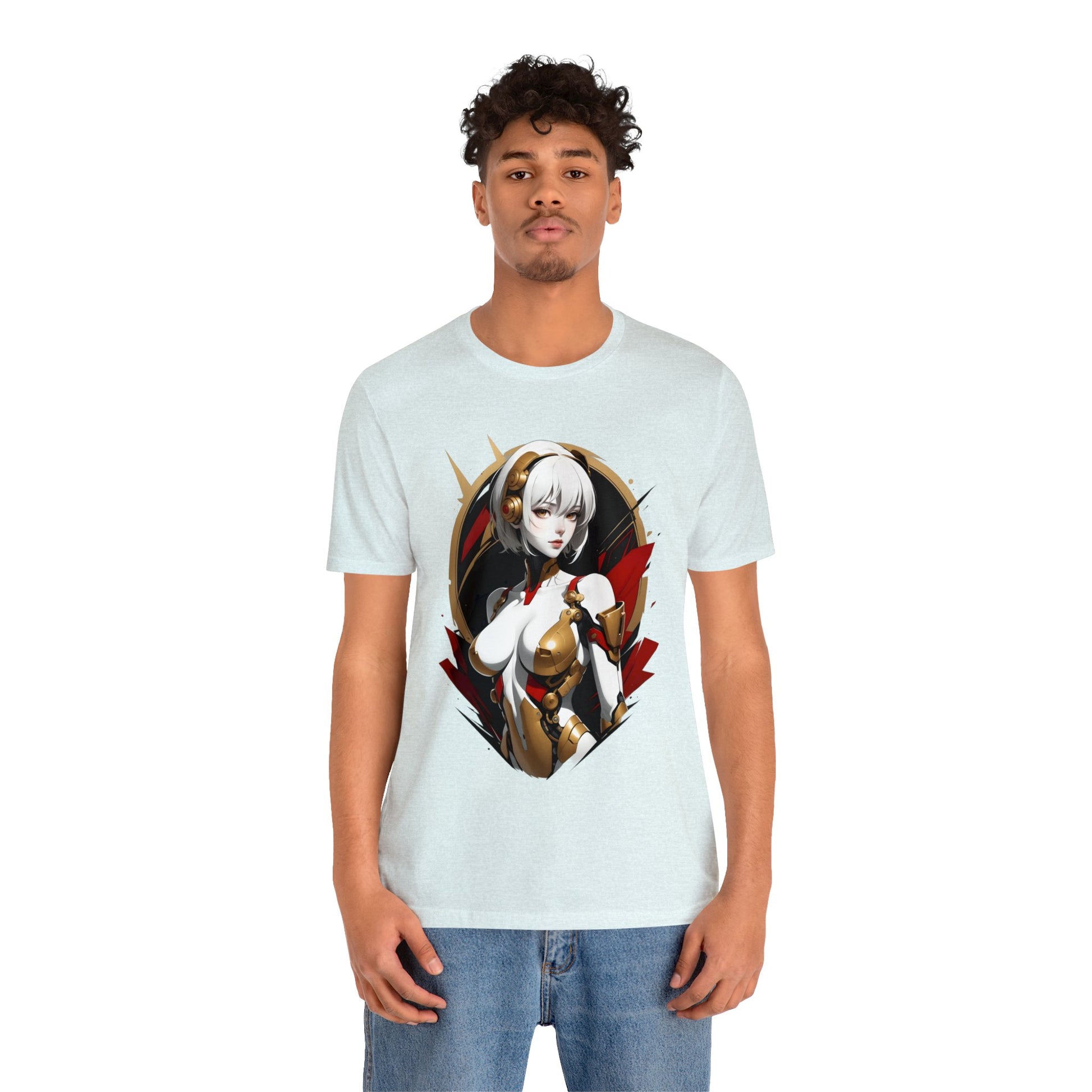 Kǎtōng Piàn - Mecha Girl Collection - Iris - Unisex Jersey Short Sleeve Tee Printify