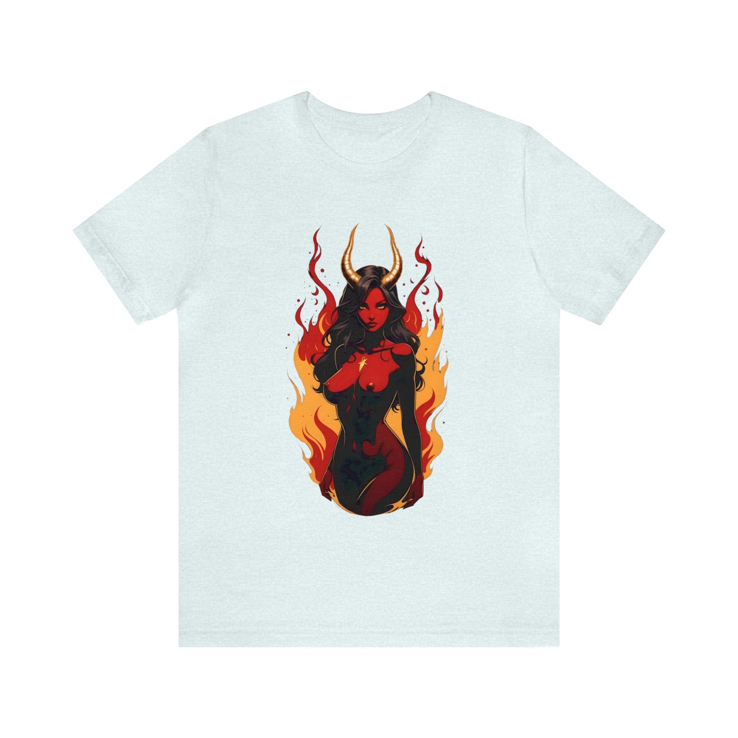 Kǎtōng Piàn - Devil Woman Collection - Ebony - Unisex Jersey Short Sleeve Tee Printify