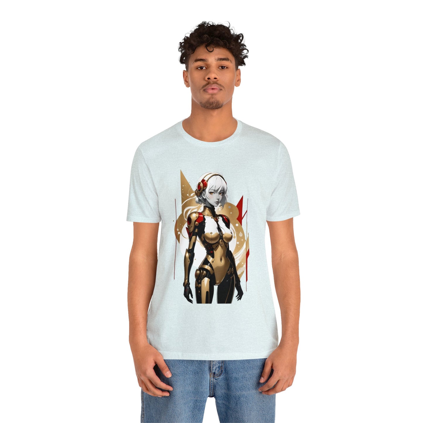 Kǎtōng Piàn - Mecha Girl Collection - Ella - Unisex Jersey Short Sleeve Tee Printify