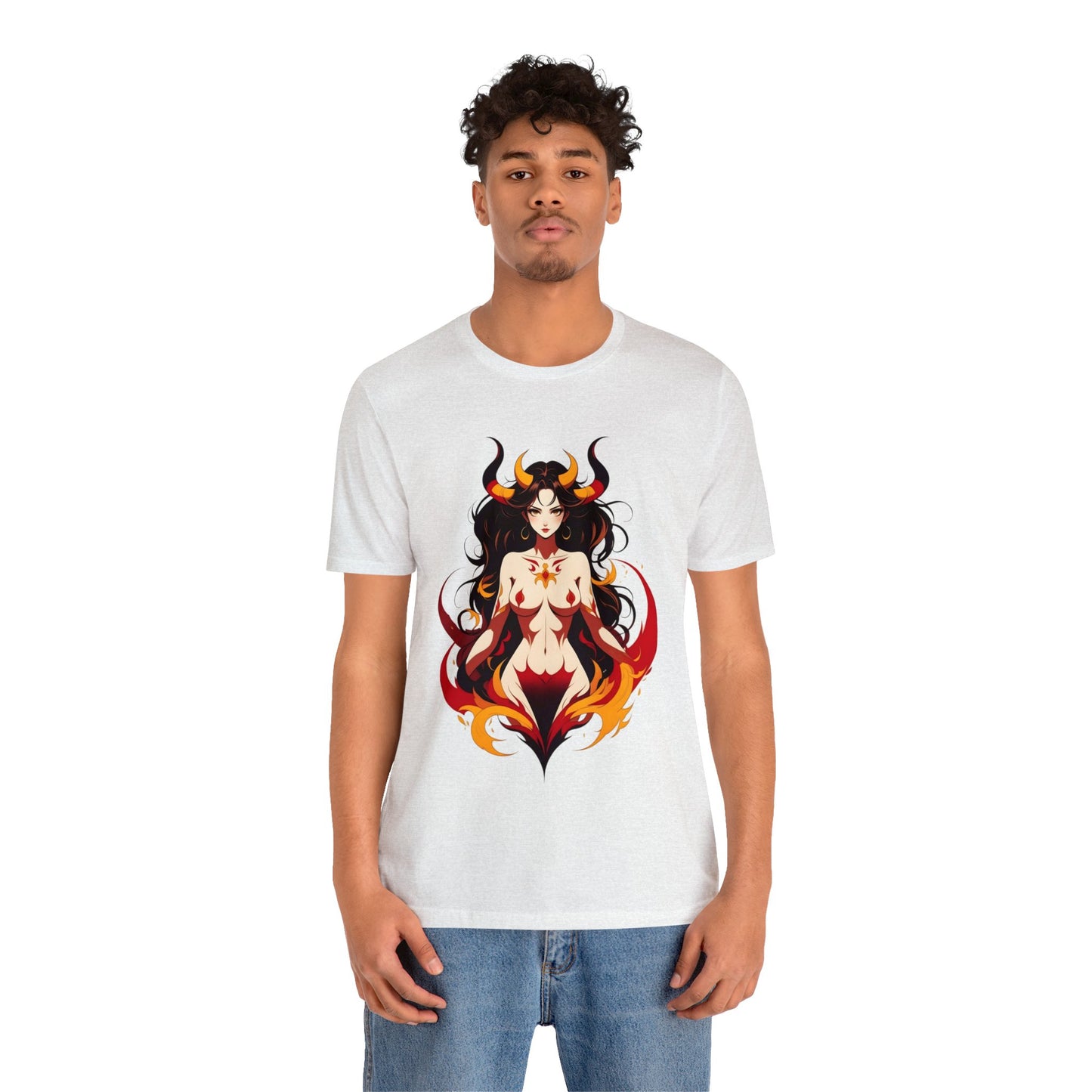 Kǎtōng Piàn - Devil Woman Collection - Ember - Unisex Jersey Short Sleeve Tee Printify