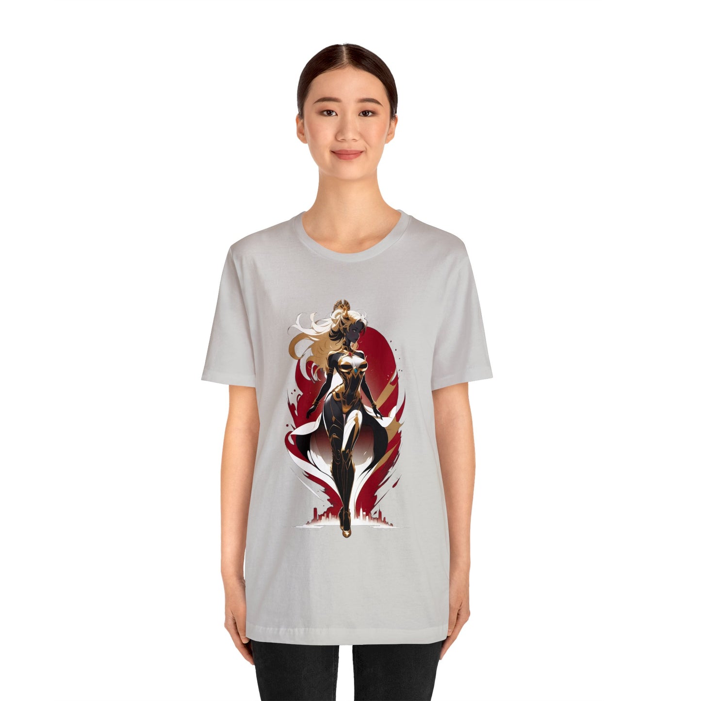 Kǎtōng Piàn - Mecha Girl Collection - Lucy - Unisex Jersey Short Sleeve Tee Printify