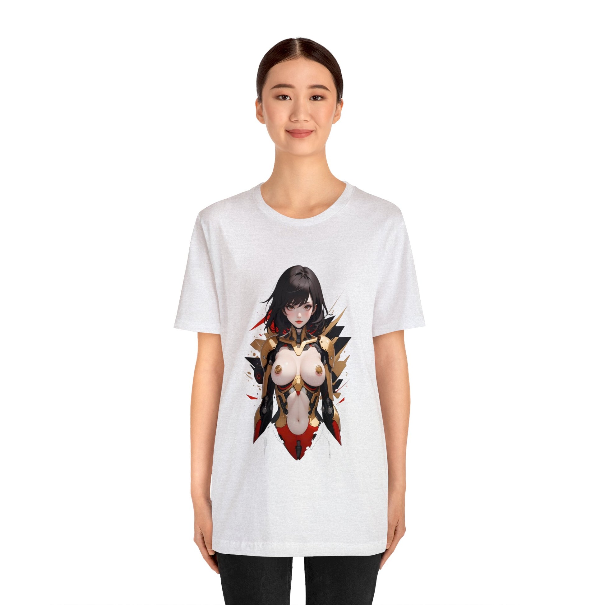 Kǎtōng Piàn - Mecha Girl Collection - Anna - Unisex Jersey Short Sleeve Tee Printify