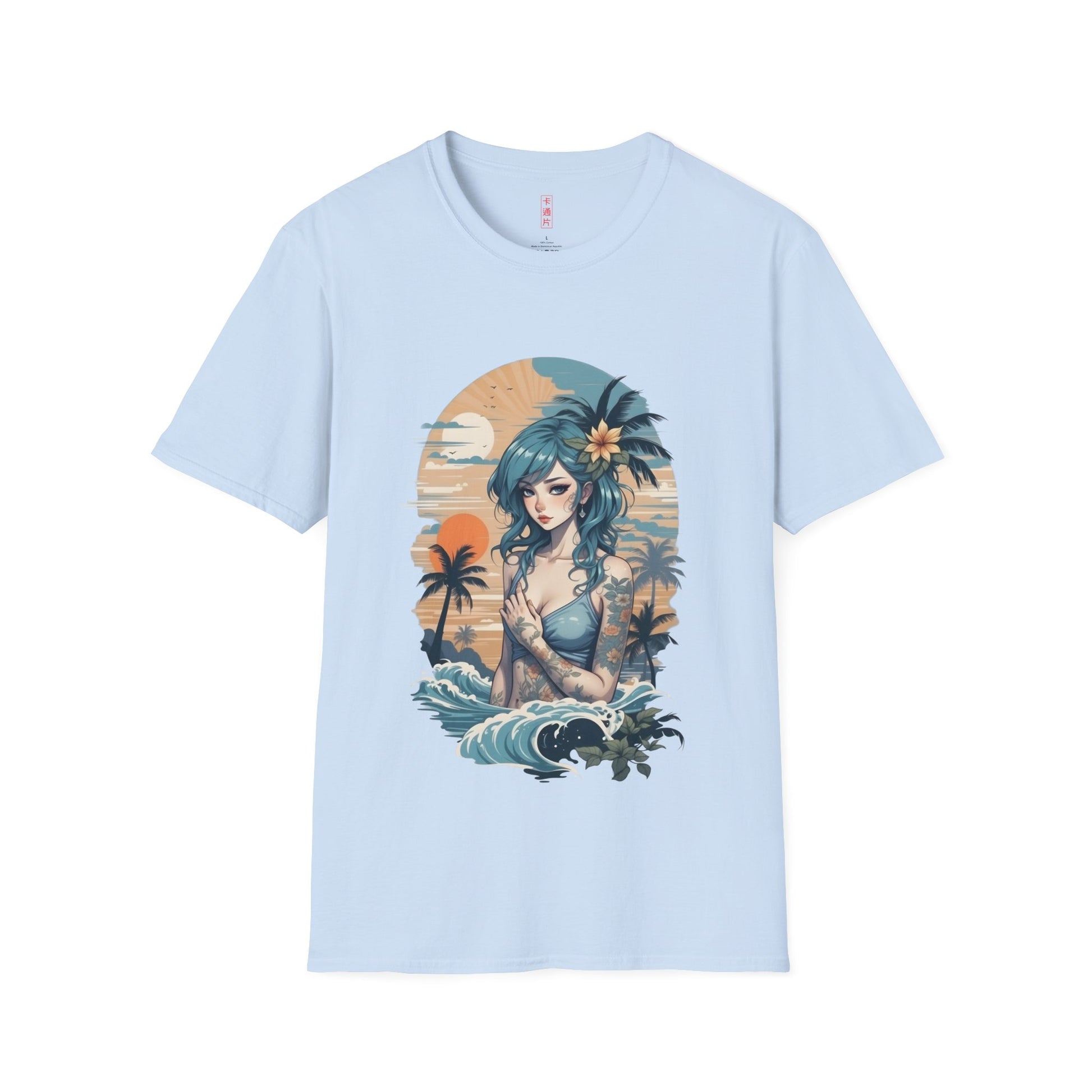 Kǎtōng Piàn - California Love Collection - 004 - Unisex Softstyle T-Shirt Printify