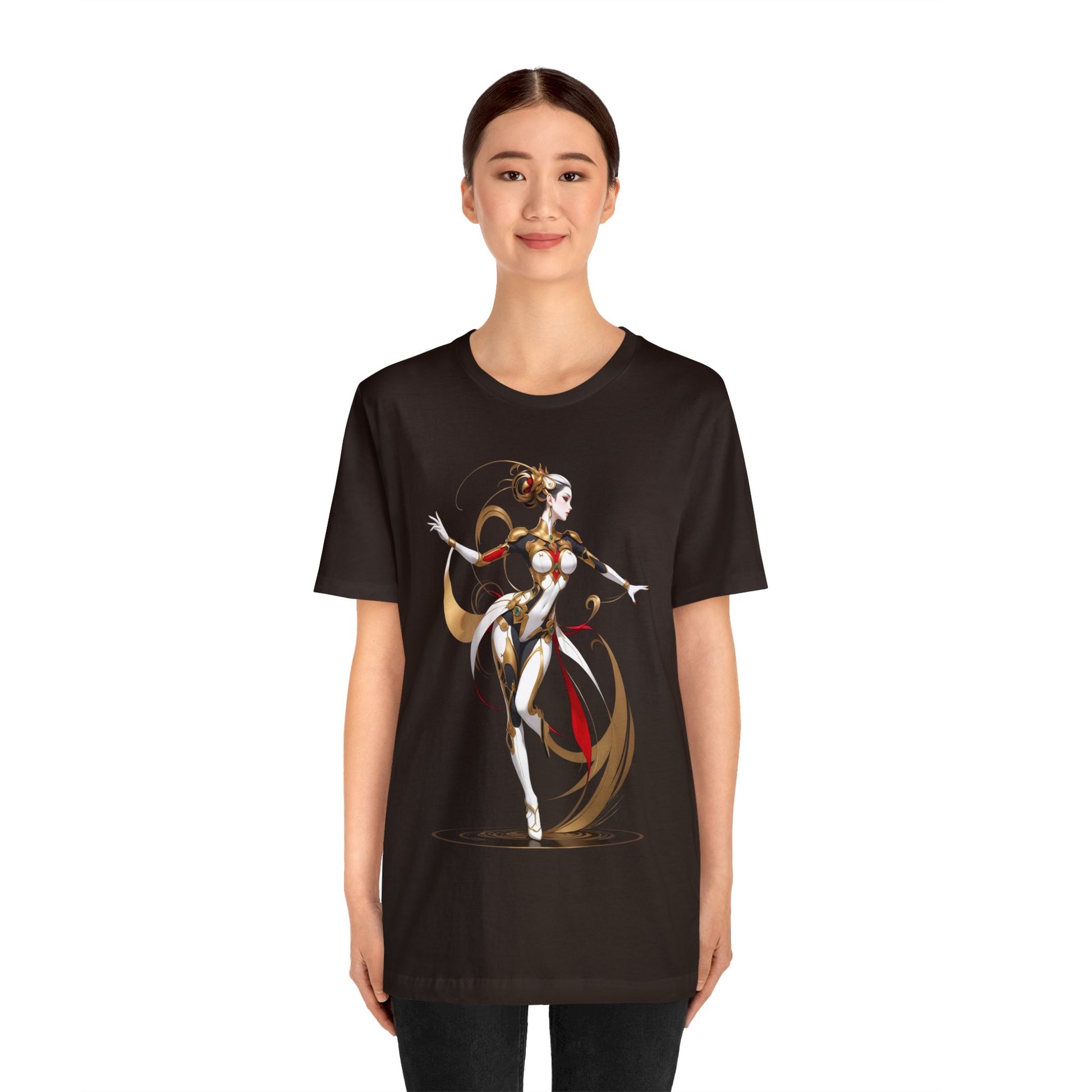 Kǎtōng Piàn - Mecha Girl Collection - Harper - Unisex Jersey Short Sleeve Tee Printify