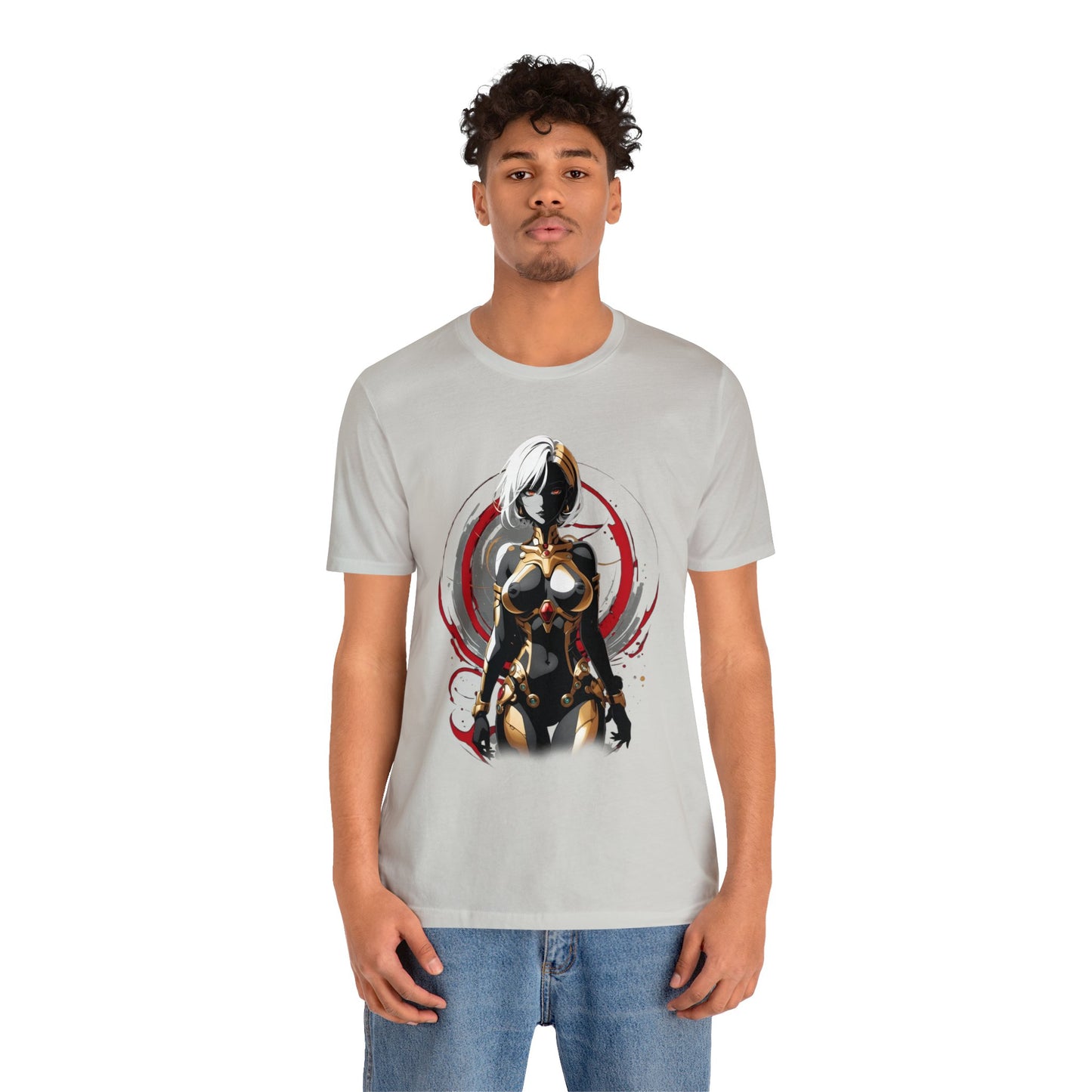 Kǎtōng Piàn - Mecha Girl Collection - Layla - Unisex Jersey Short Sleeve Tee Printify