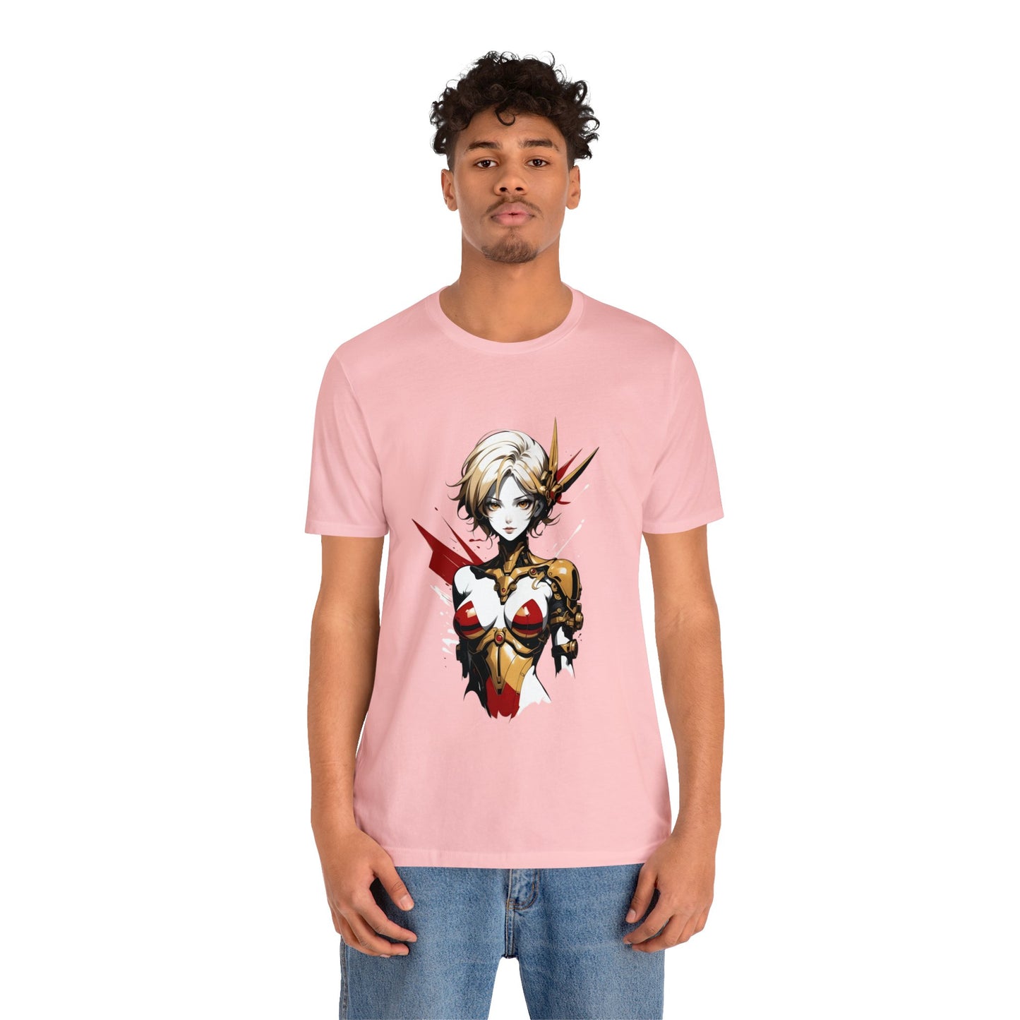 Kǎtōng Piàn - Mecha Girl Collection - Scarlett - Unisex Jersey Short Sleeve Tee Printify