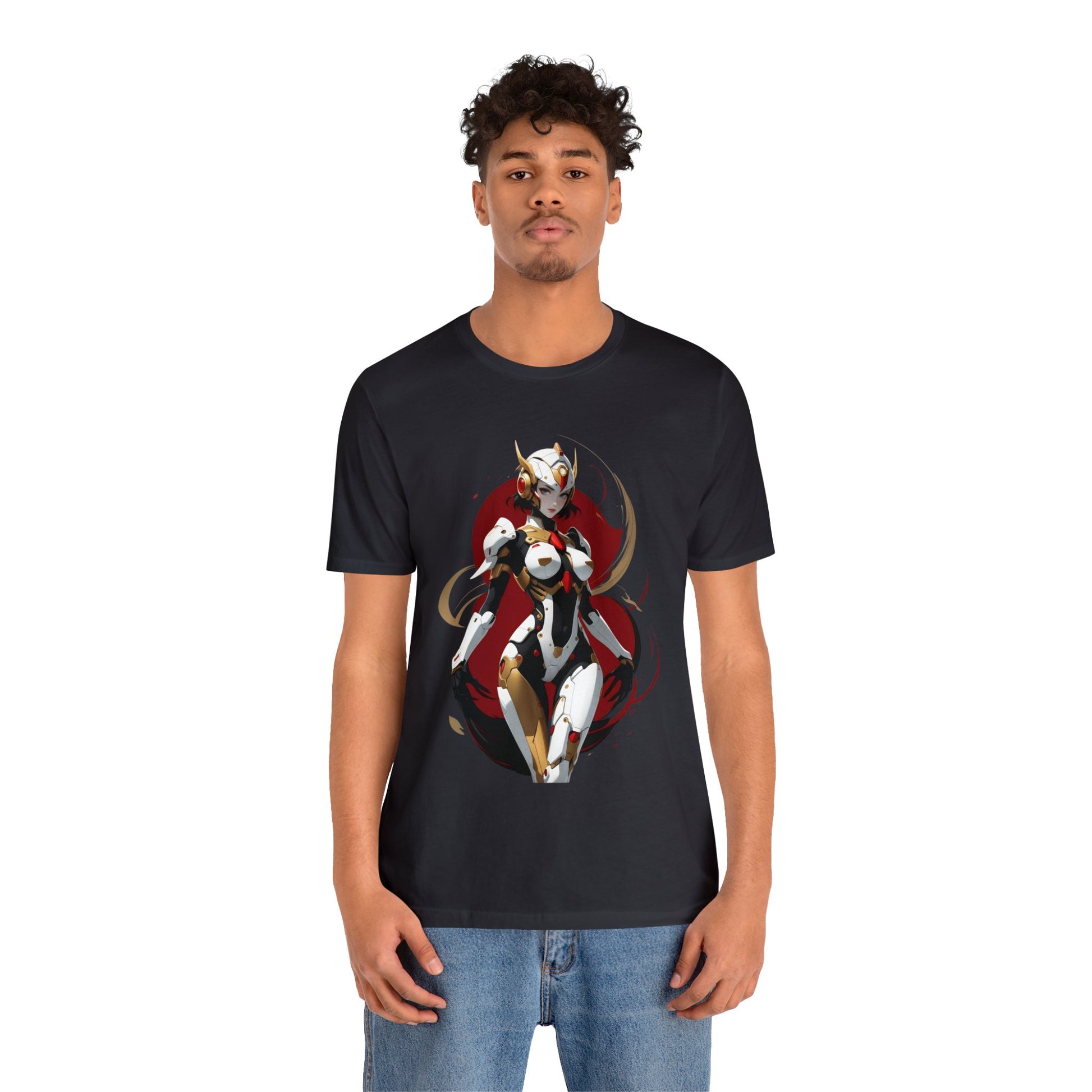 Kǎtōng Piàn - Mecha Girl Collection - Charlotte - Unisex Jersey Short Sleeve Tee Printify