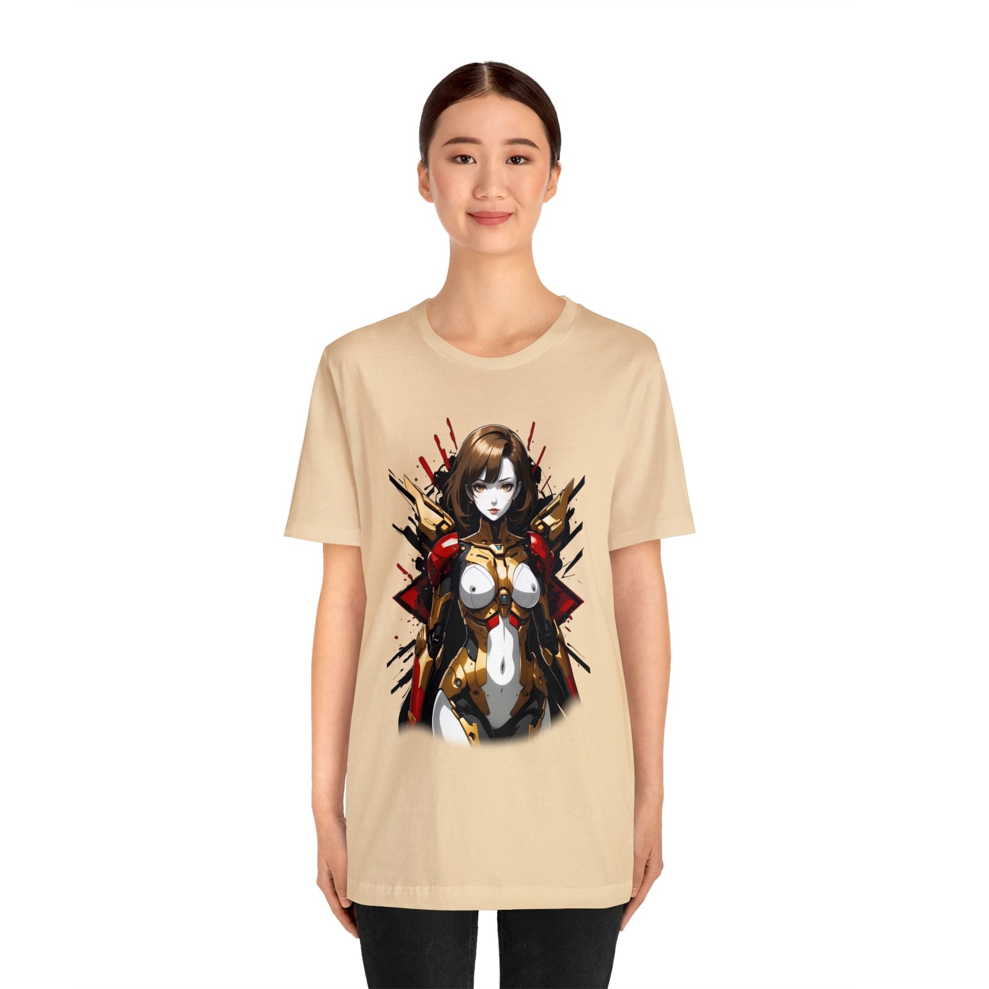 Kǎtōng Piàn - Mecha Girl Collection - Nova - Unisex Jersey Short Sleeve Tee Printify