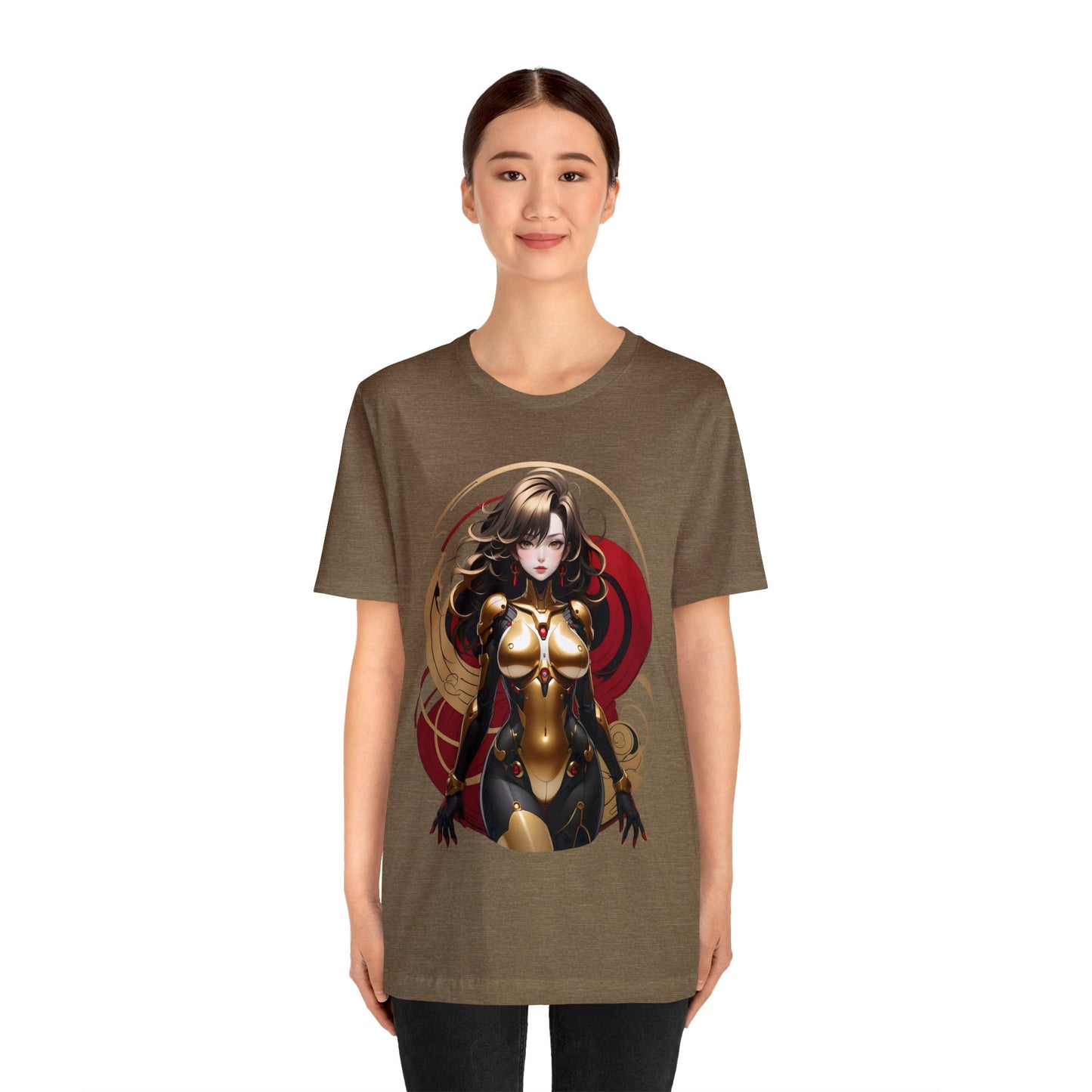Kǎtōng Piàn - Mecha Girl Collection - Ava - Unisex Jersey Short Sleeve Tee Printify