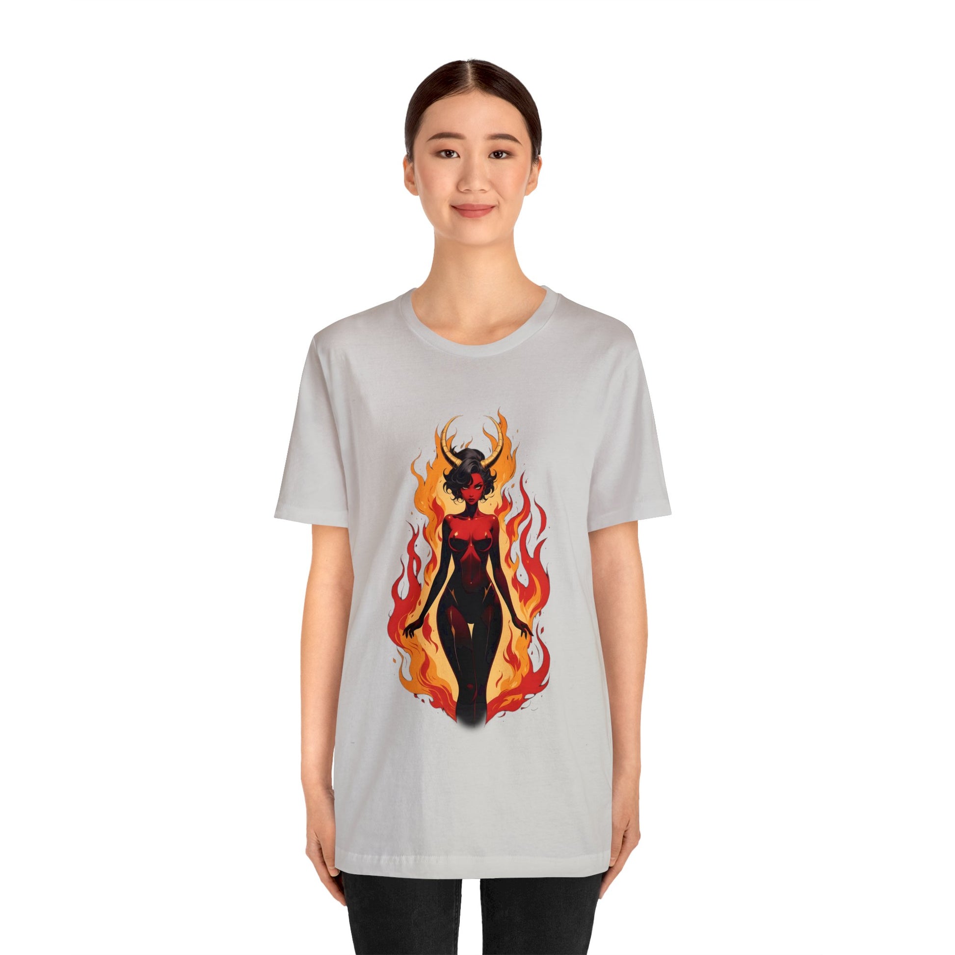 Kǎtōng Piàn - Devil Woman Collection - Drusilla - Unisex Jersey Short Sleeve Tee Printify