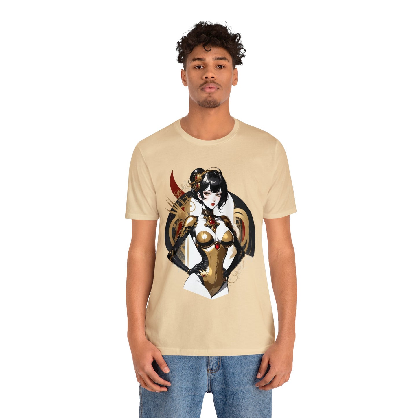 Kǎtōng Piàn - Mecha Girl Collection - Olivia - Unisex Jersey Short Sleeve Tee Printify