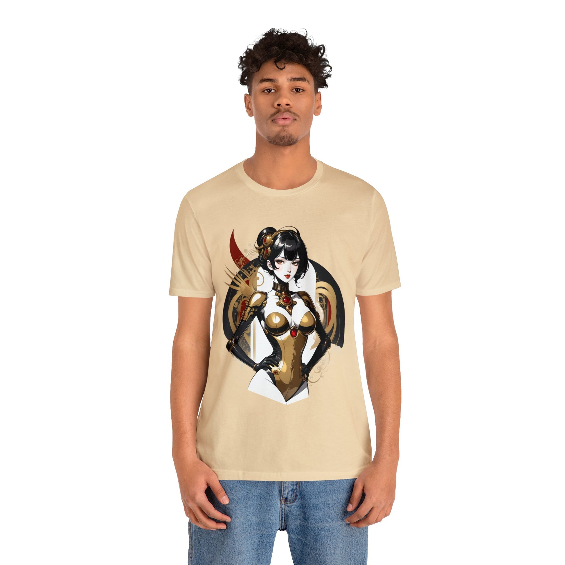 Kǎtōng Piàn - Mecha Girl Collection - Olivia - Unisex Jersey Short Sleeve Tee Printify