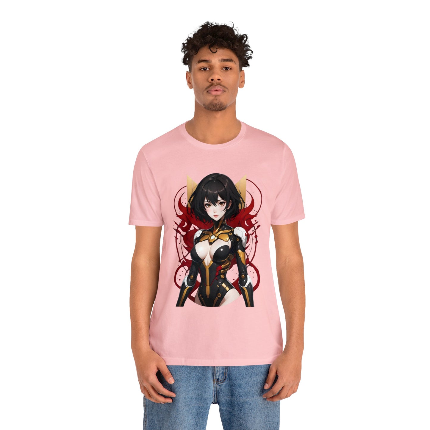 Kǎtōng Piàn - Mecha Girl Collection - Abigail - Unisex Jersey Short Sleeve Tee Printify