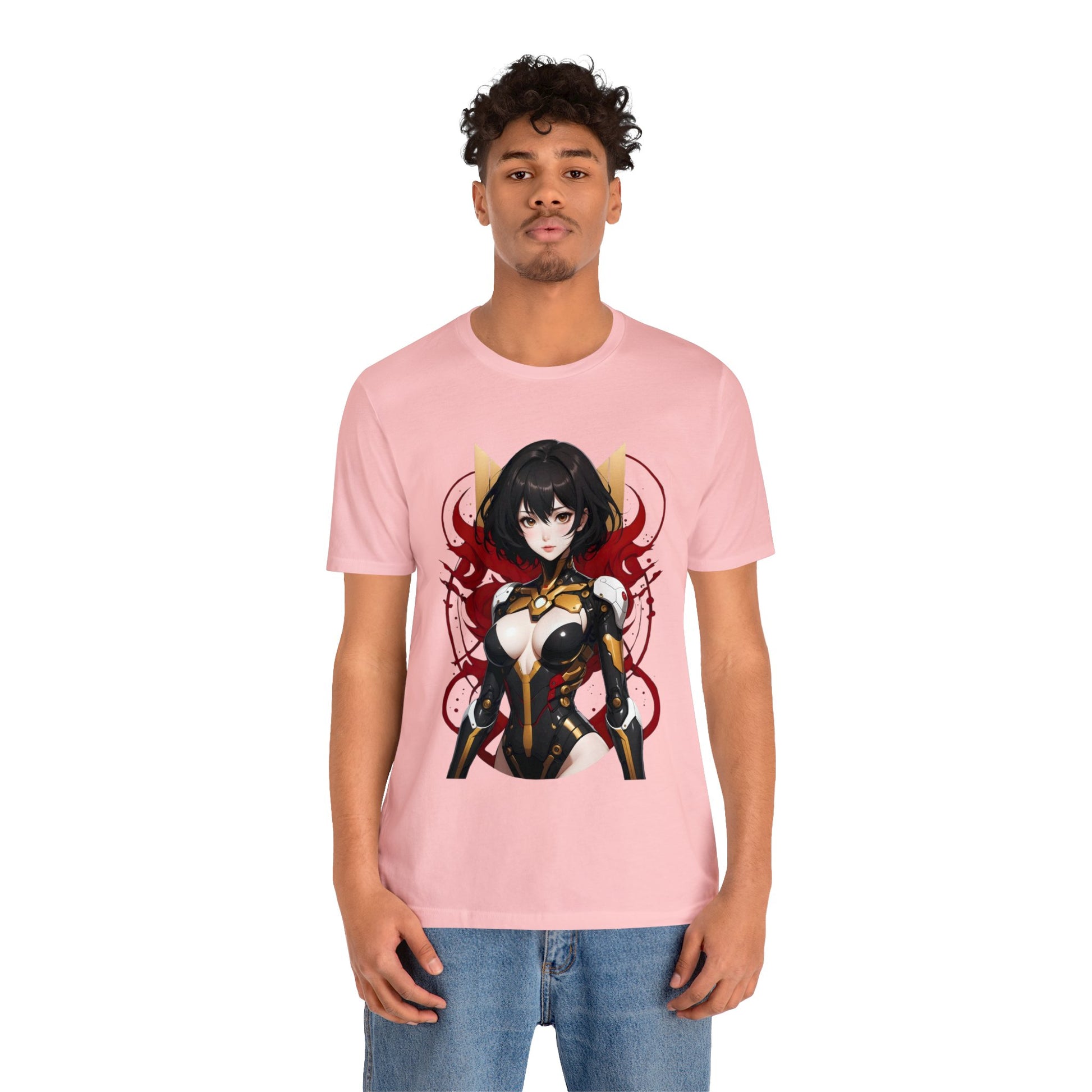 Kǎtōng Piàn - Mecha Girl Collection - Abigail - Unisex Jersey Short Sleeve Tee Printify