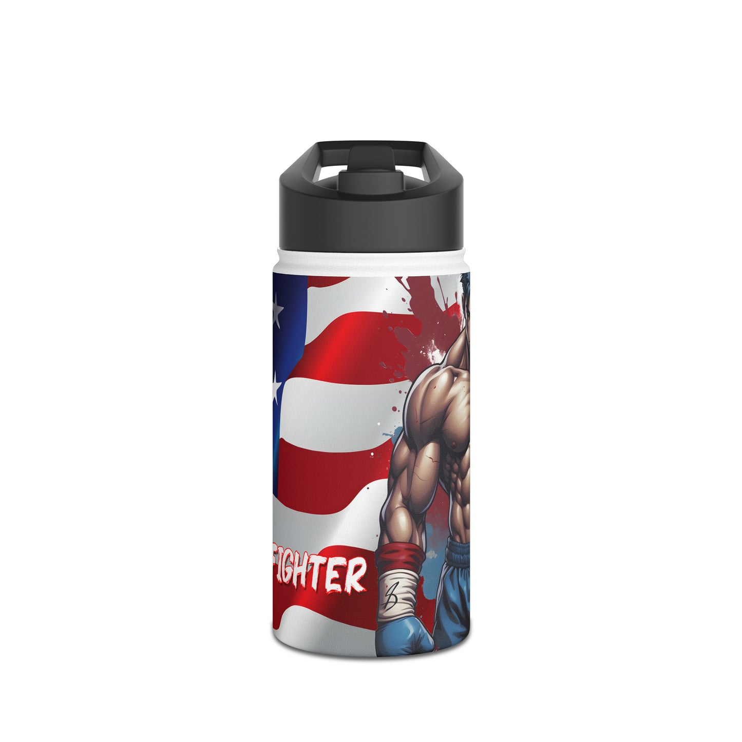 Kǎtōng Piàn - Prized Fighter Collection - America - 007 - Stainless Steel Water Bottle, Standard Lid - Verdine Daniels