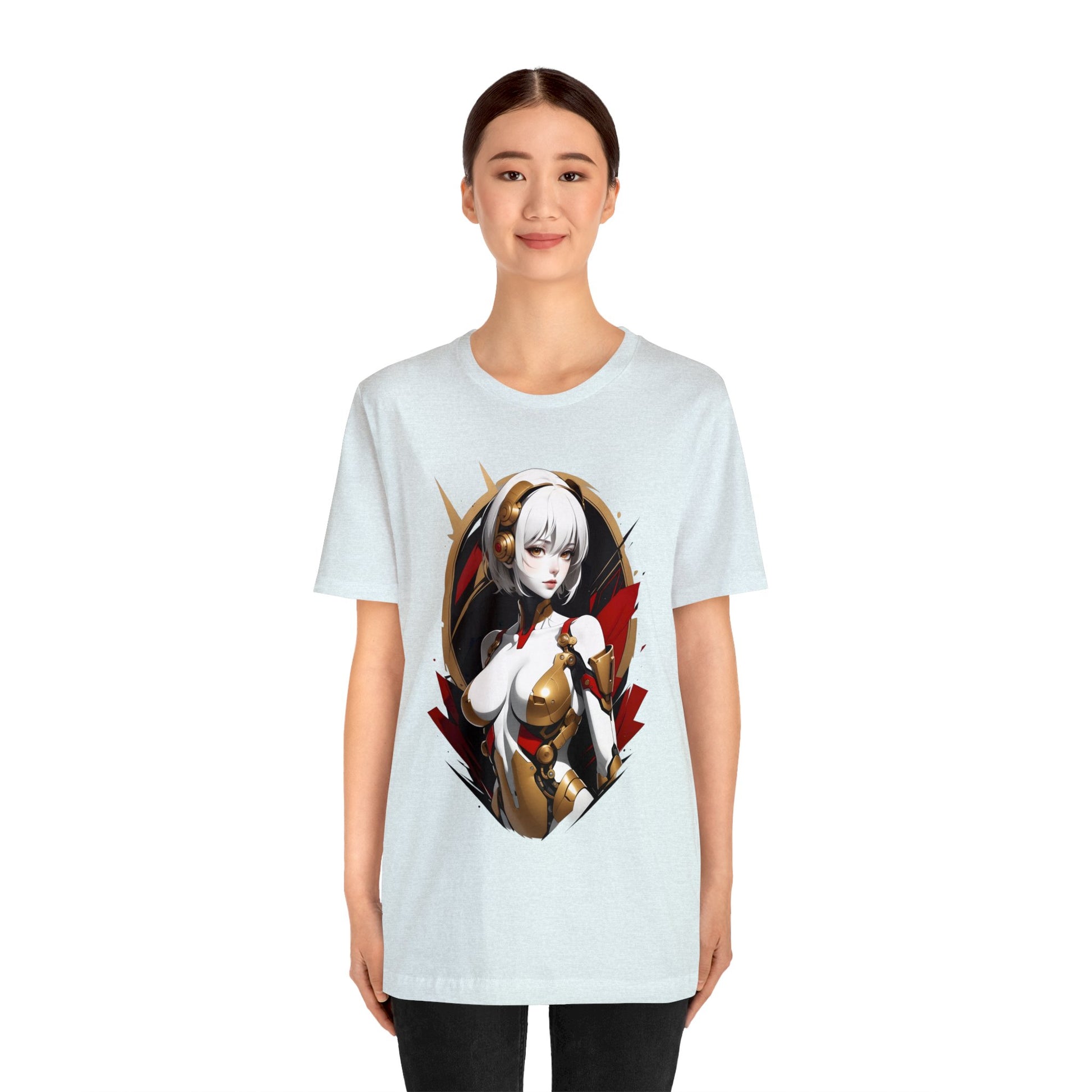 Kǎtōng Piàn - Mecha Girl Collection - Iris - Unisex Jersey Short Sleeve Tee Printify