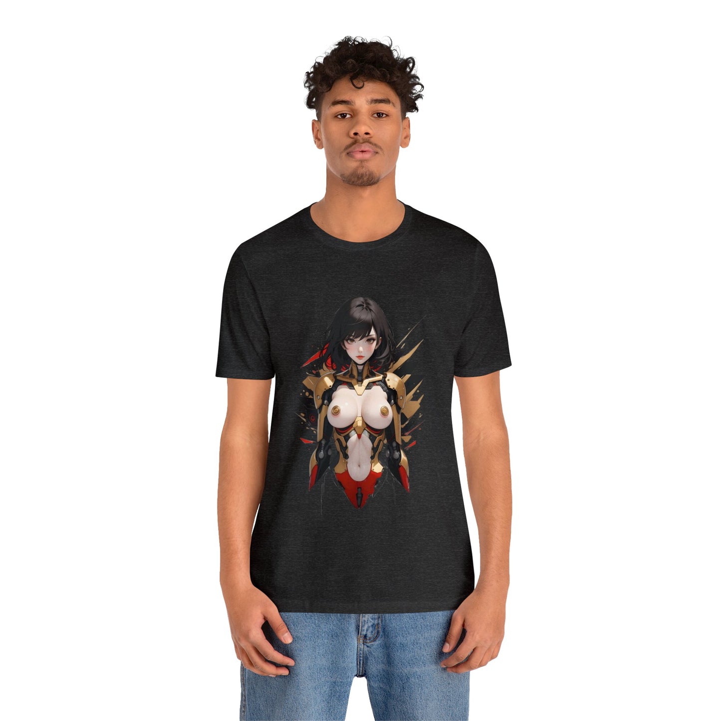 Kǎtōng Piàn - Mecha Girl Collection - Anna - Unisex Jersey Short Sleeve Tee Printify