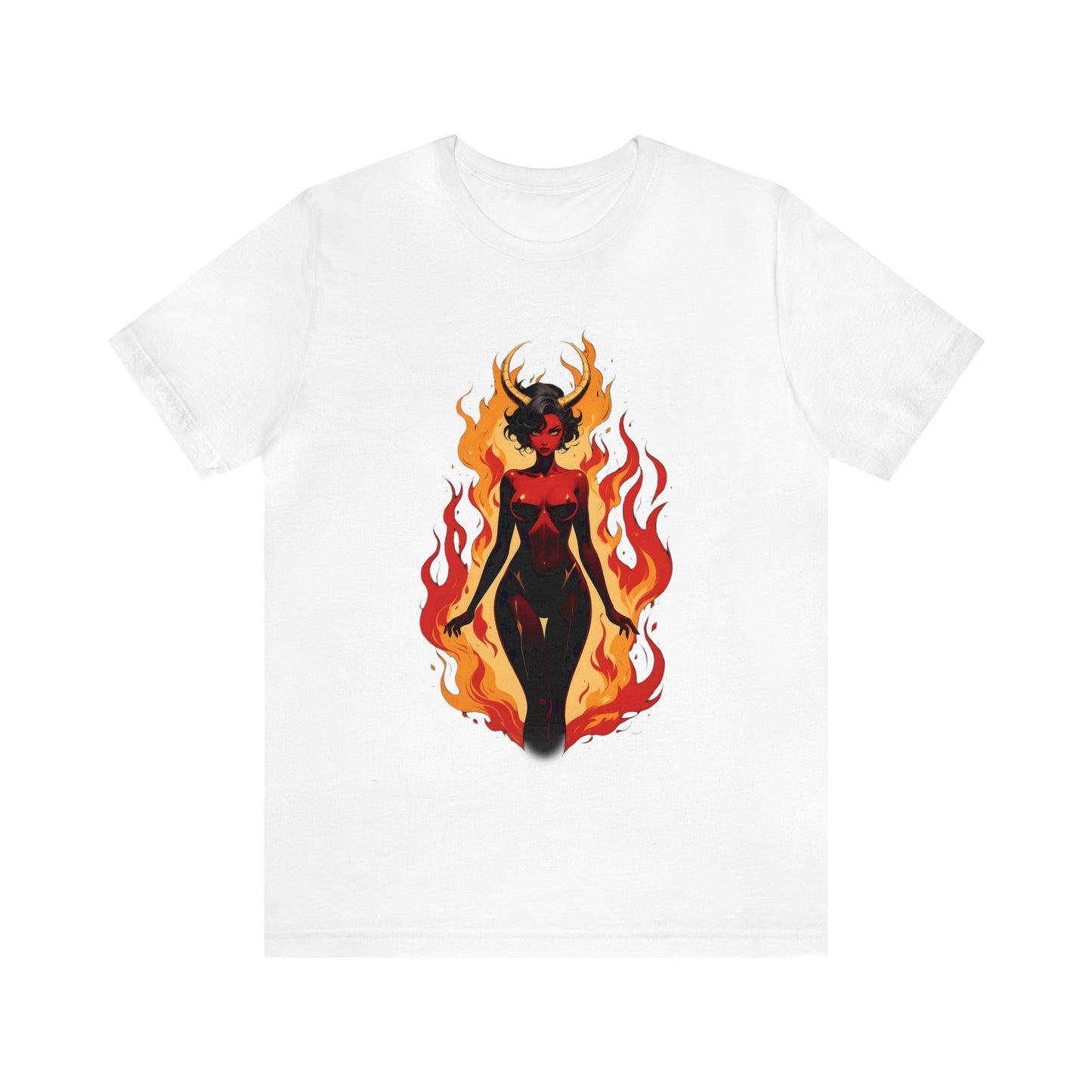Kǎtōng Piàn - Devil Woman Collection - Drusilla - Unisex Jersey Short Sleeve Tee Printify