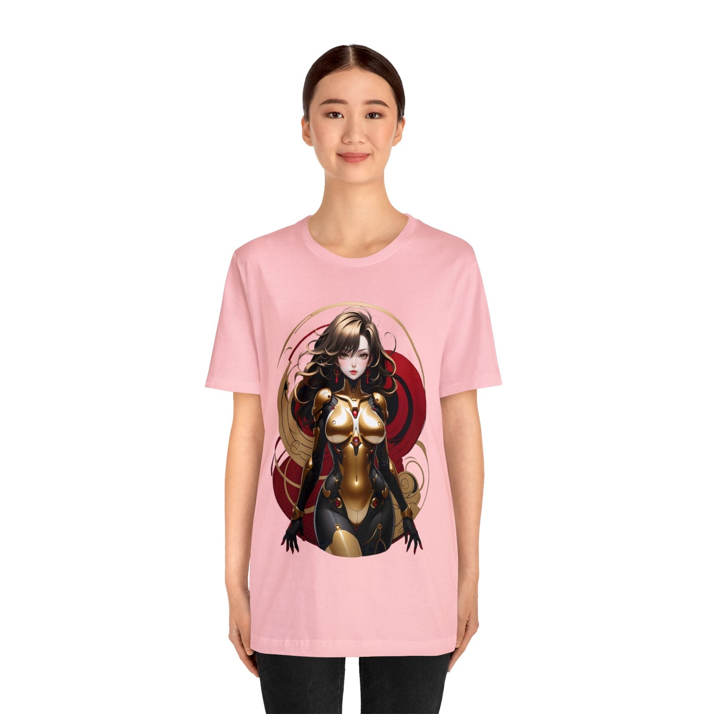 Kǎtōng Piàn - Mecha Girl Collection - Ava - Unisex Jersey Short Sleeve Tee Printify