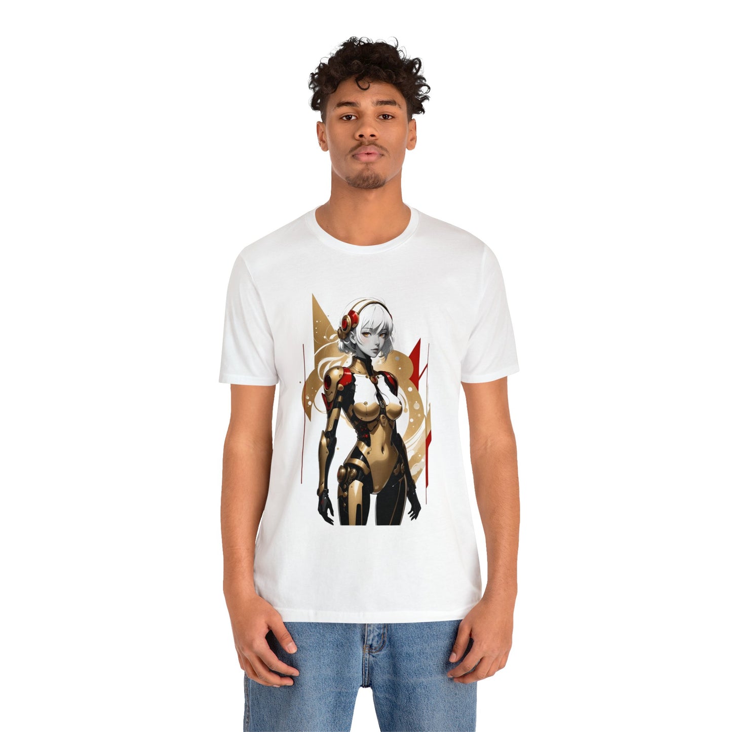 Kǎtōng Piàn - Mecha Girl Collection - Ella - Unisex Jersey Short Sleeve Tee Printify