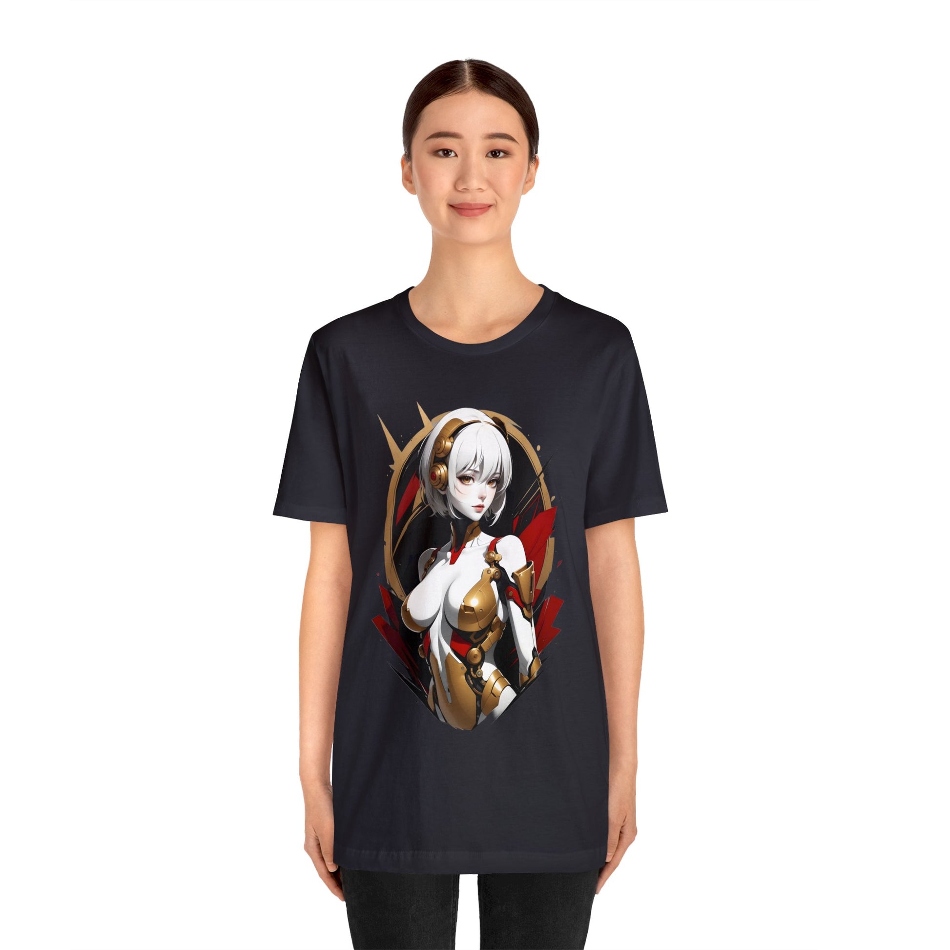 Kǎtōng Piàn - Mecha Girl Collection - Iris - Unisex Jersey Short Sleeve Tee Printify
