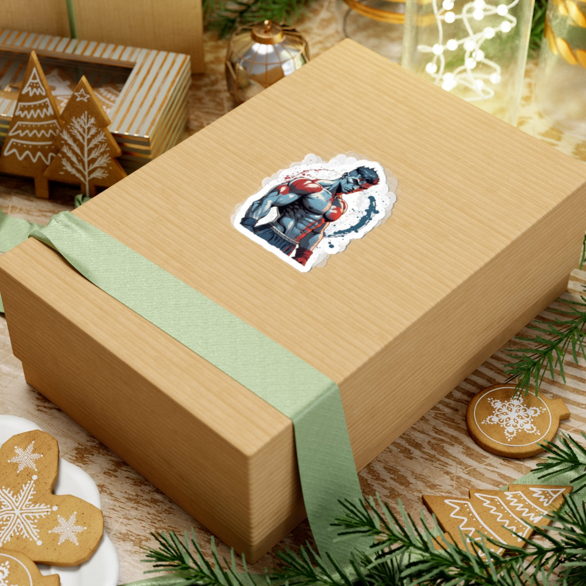 Prized Fighter Frostbite Falcon Sticker Printify