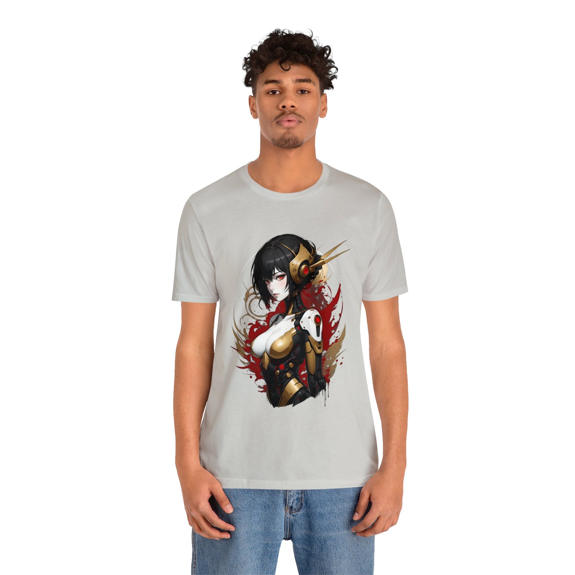 Kǎtōng Piàn - Mecha Girl Collection - Natalie - Unisex Jersey Short Sleeve Tee Printify